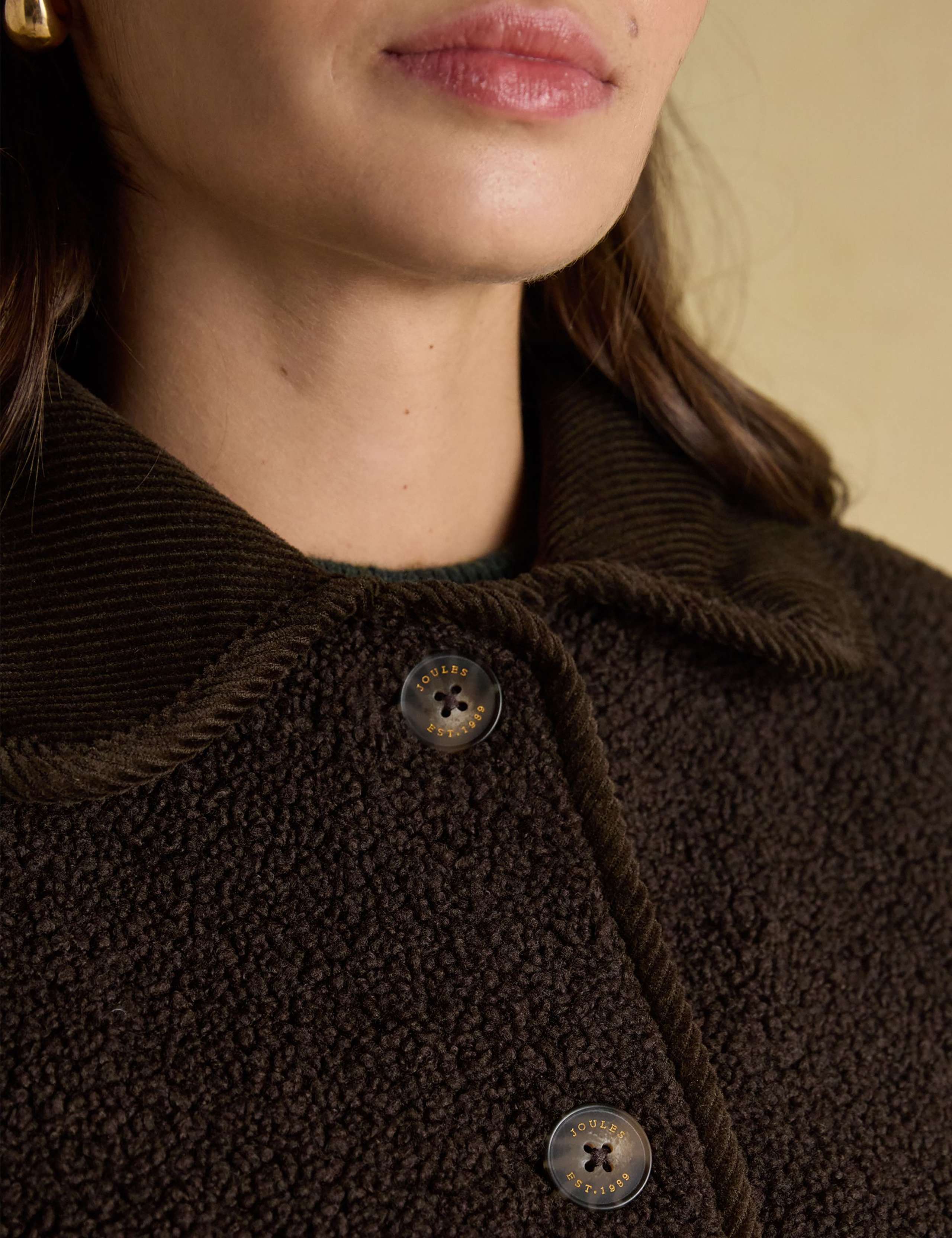 Button Through Collared Fleece Jacket 7 of 8