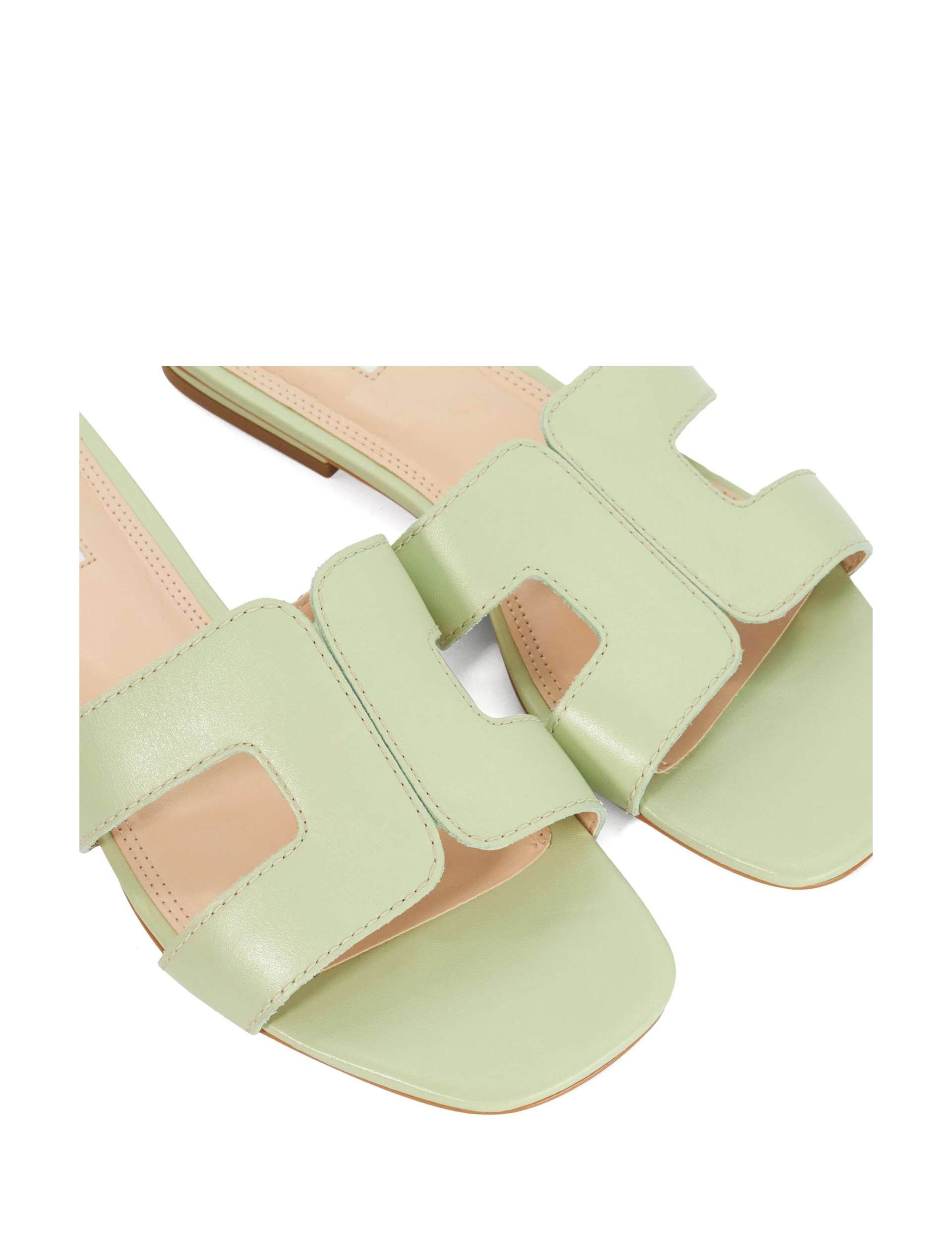 Wide Fit Leather Block Heel Sandals 5 of 5