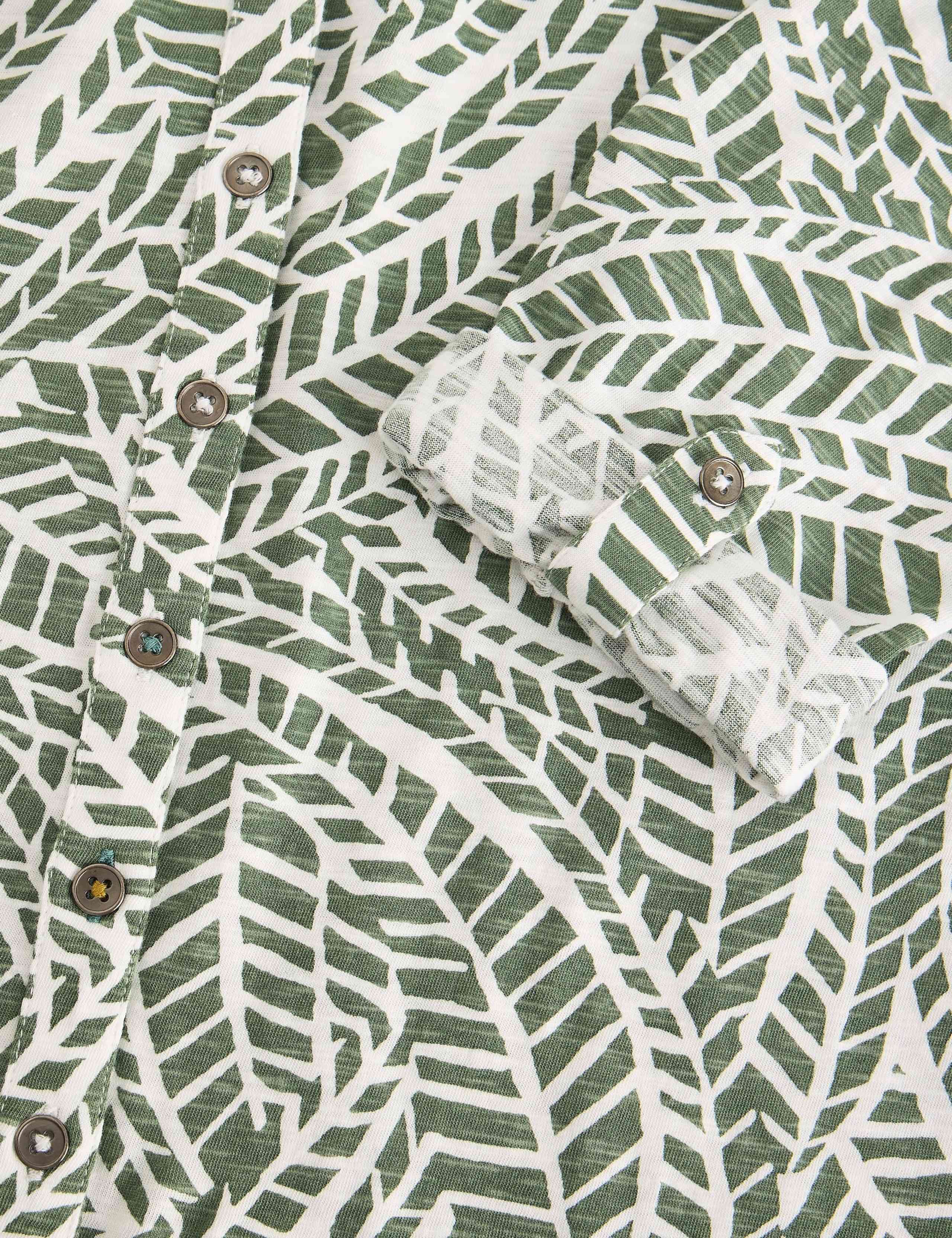 Pure Cotton Jersey Floral Shirt 6 of 6