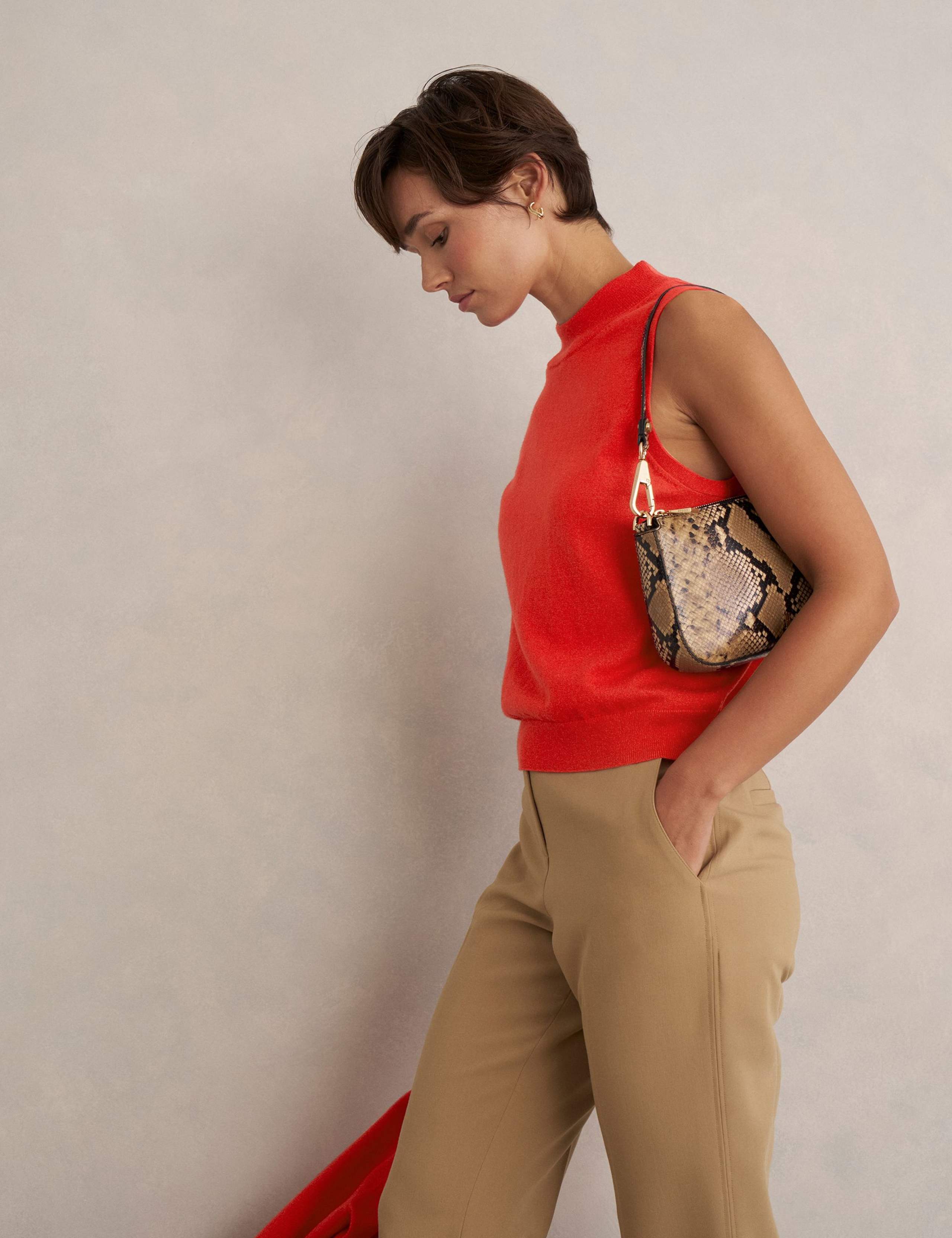 Merino Wool Rich Knitted Vest Top 5 of 5