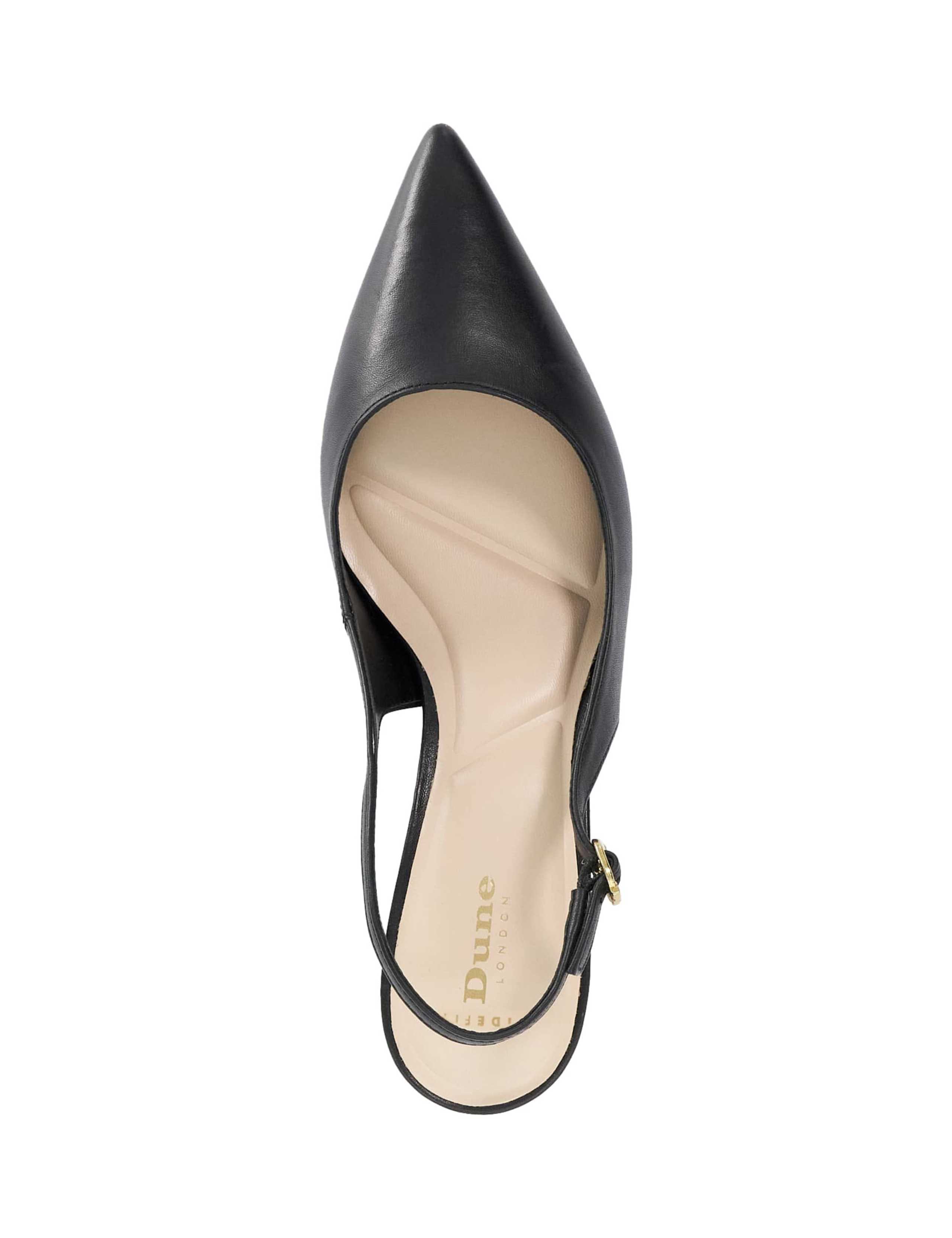 Wide Fit Leather Buckle Slingback Shoes 2 of 6