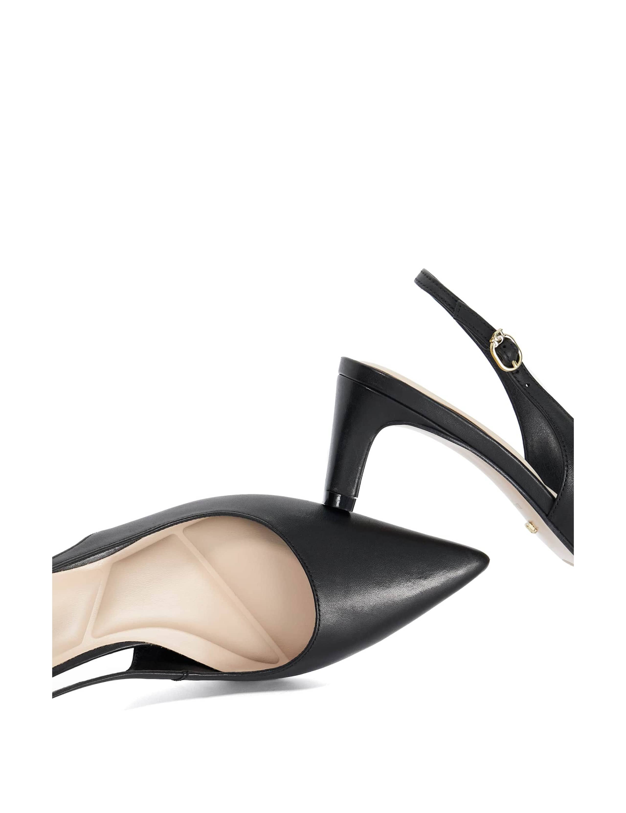 Wide Fit Leather Buckle Slingback Shoes 6 of 6