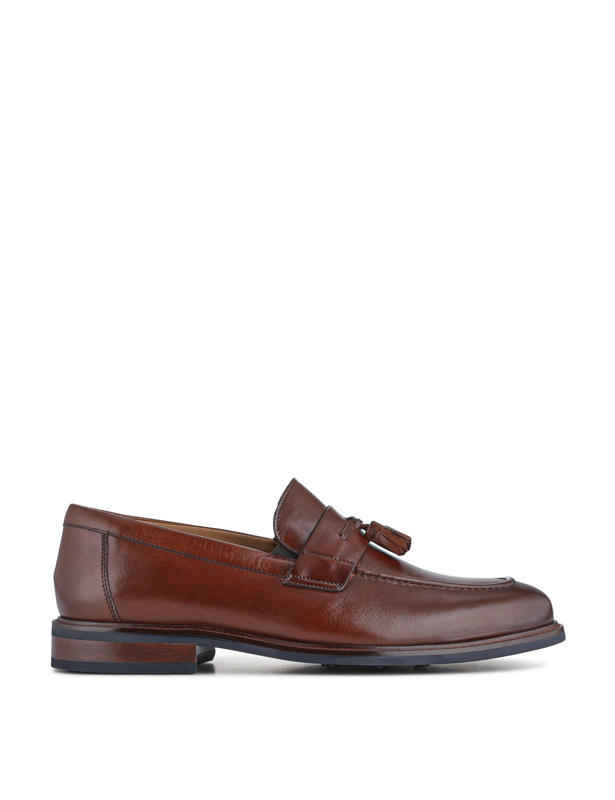 Wide Fit Leather Slip-On Loafers 2 of 6