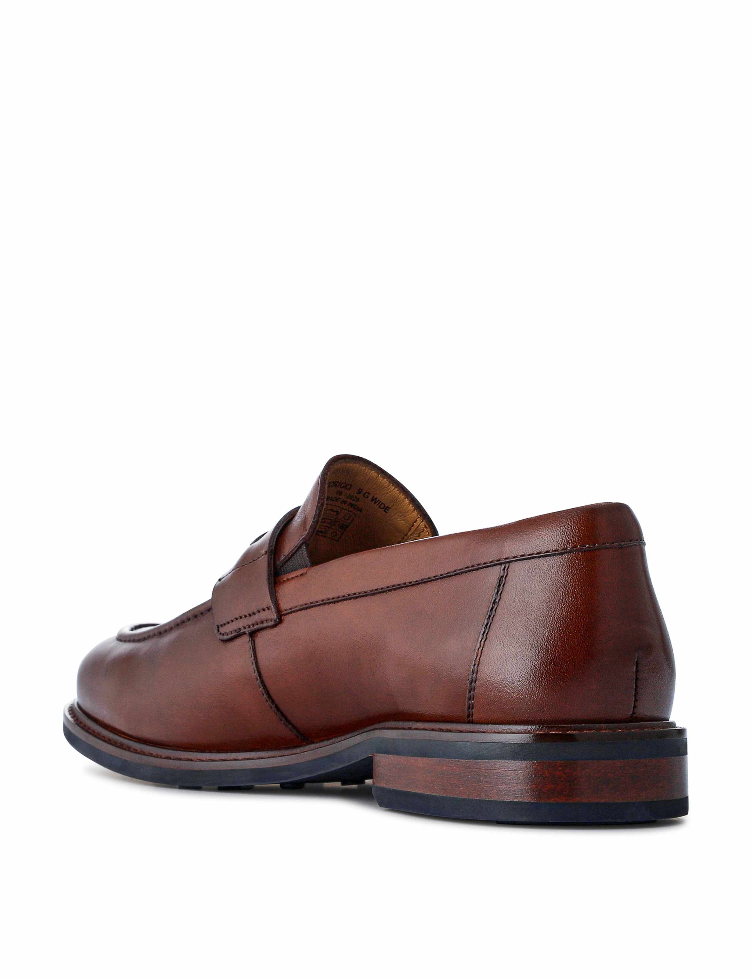 Wide Fit Leather Slip-On Loafers 5 of 6