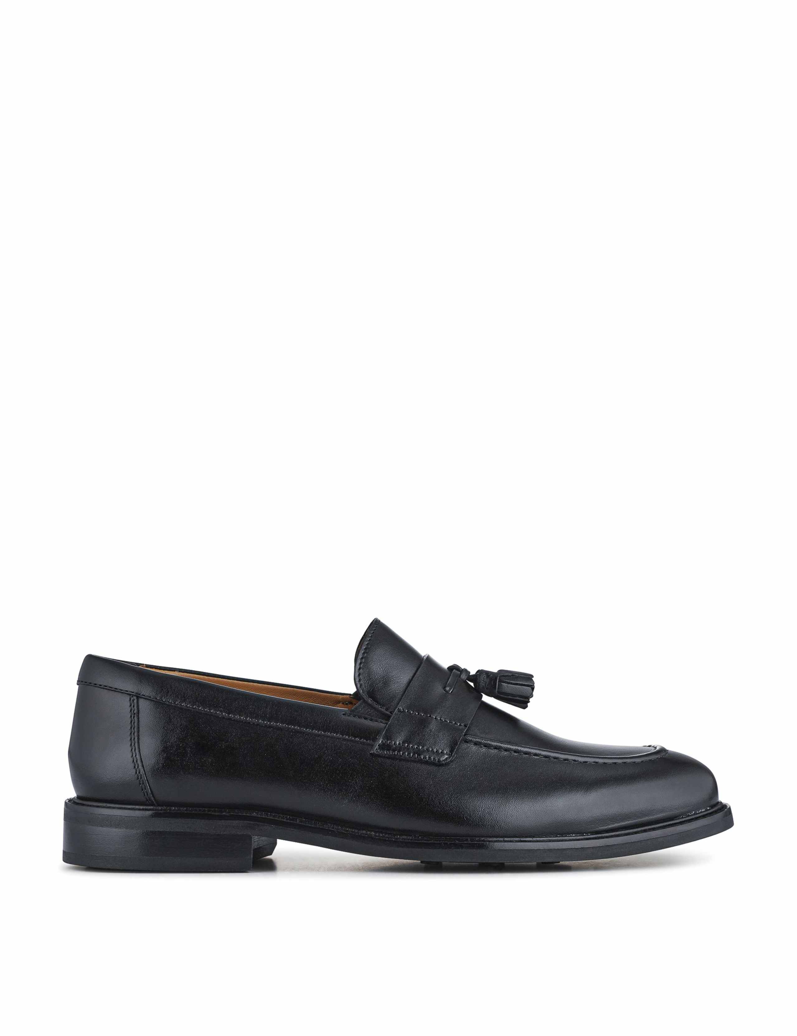 Wide Fit Leather Slip-On Loafers 3 of 7