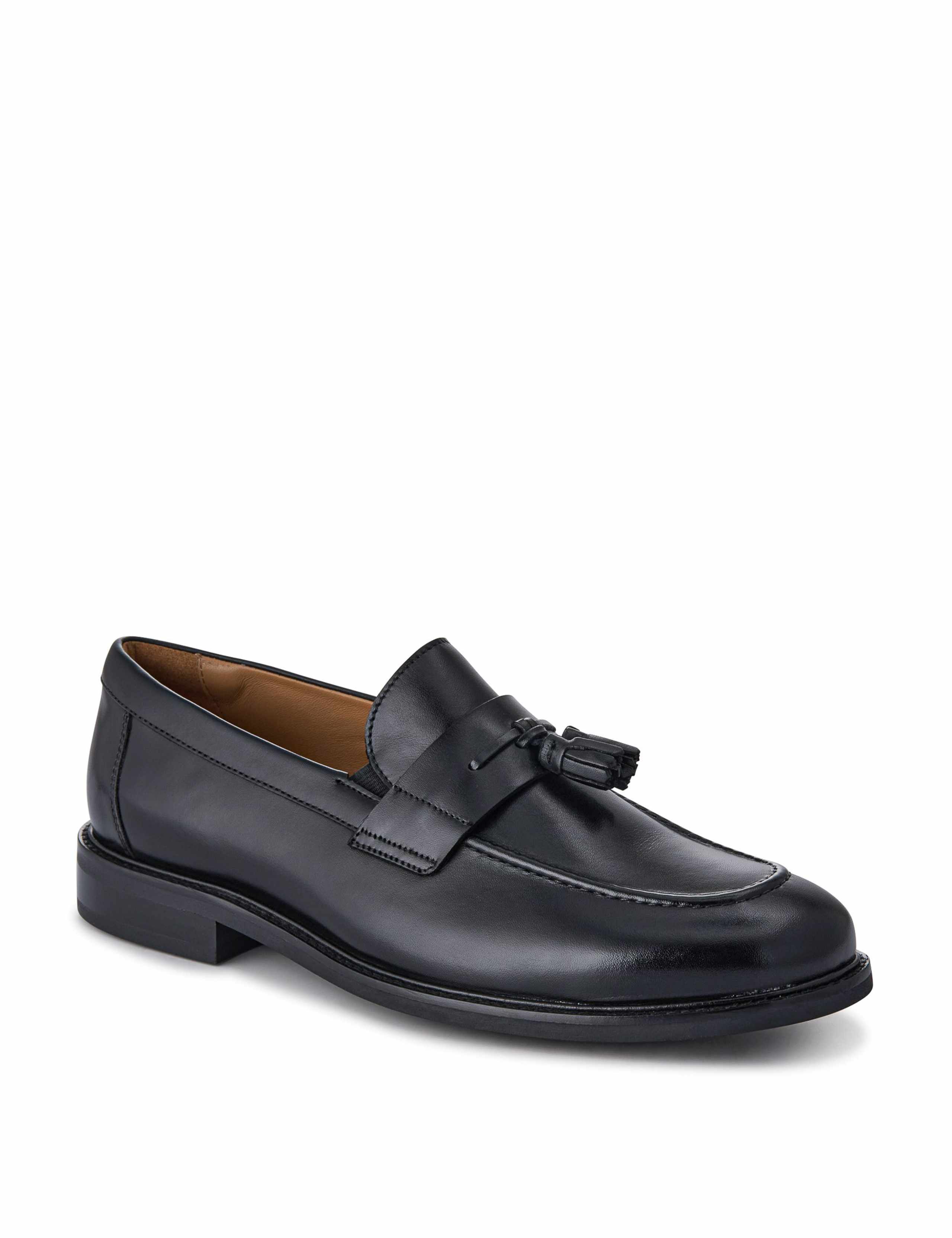 Wide Fit Leather Slip-On Loafers 4 of 7