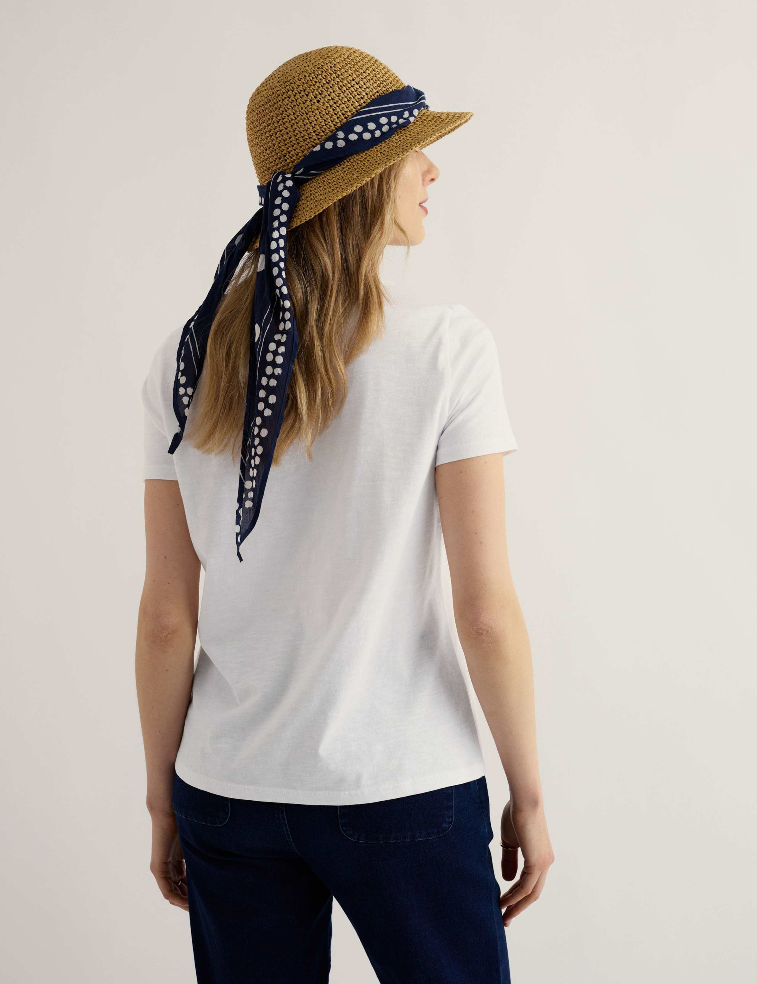 Pure Cotton Scoop Neck T-Shirt 4 of 5