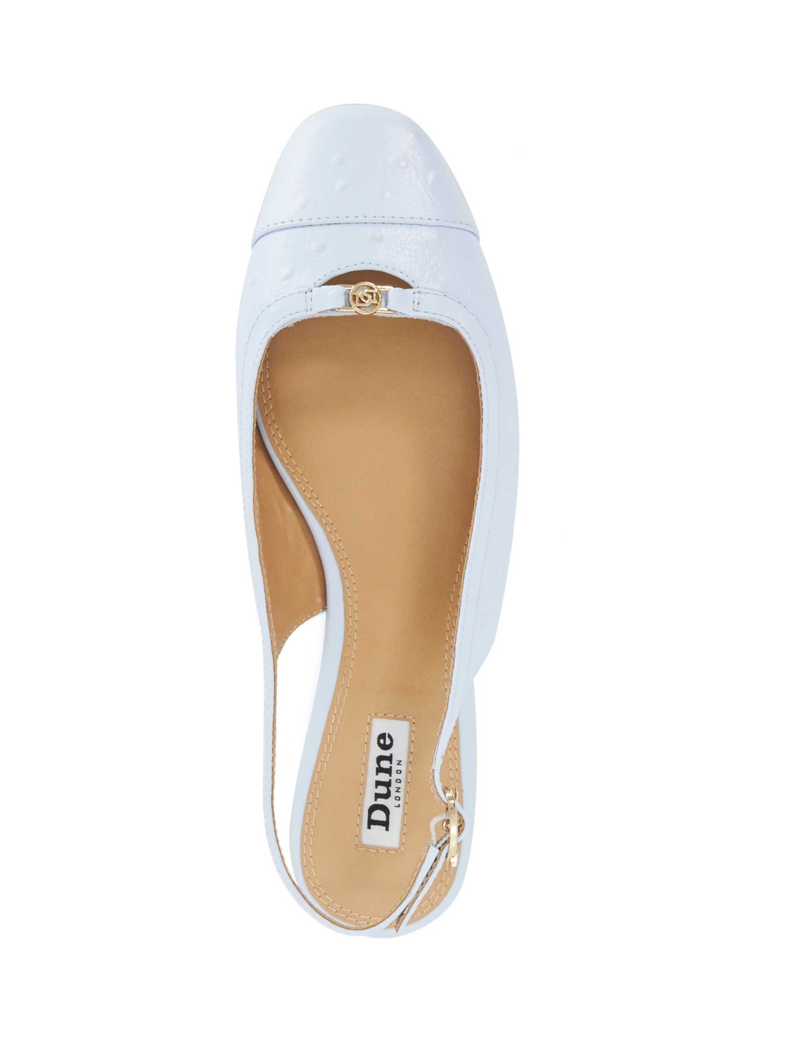 Leather Buckle Slingback Ballet Pumps 2 of 5