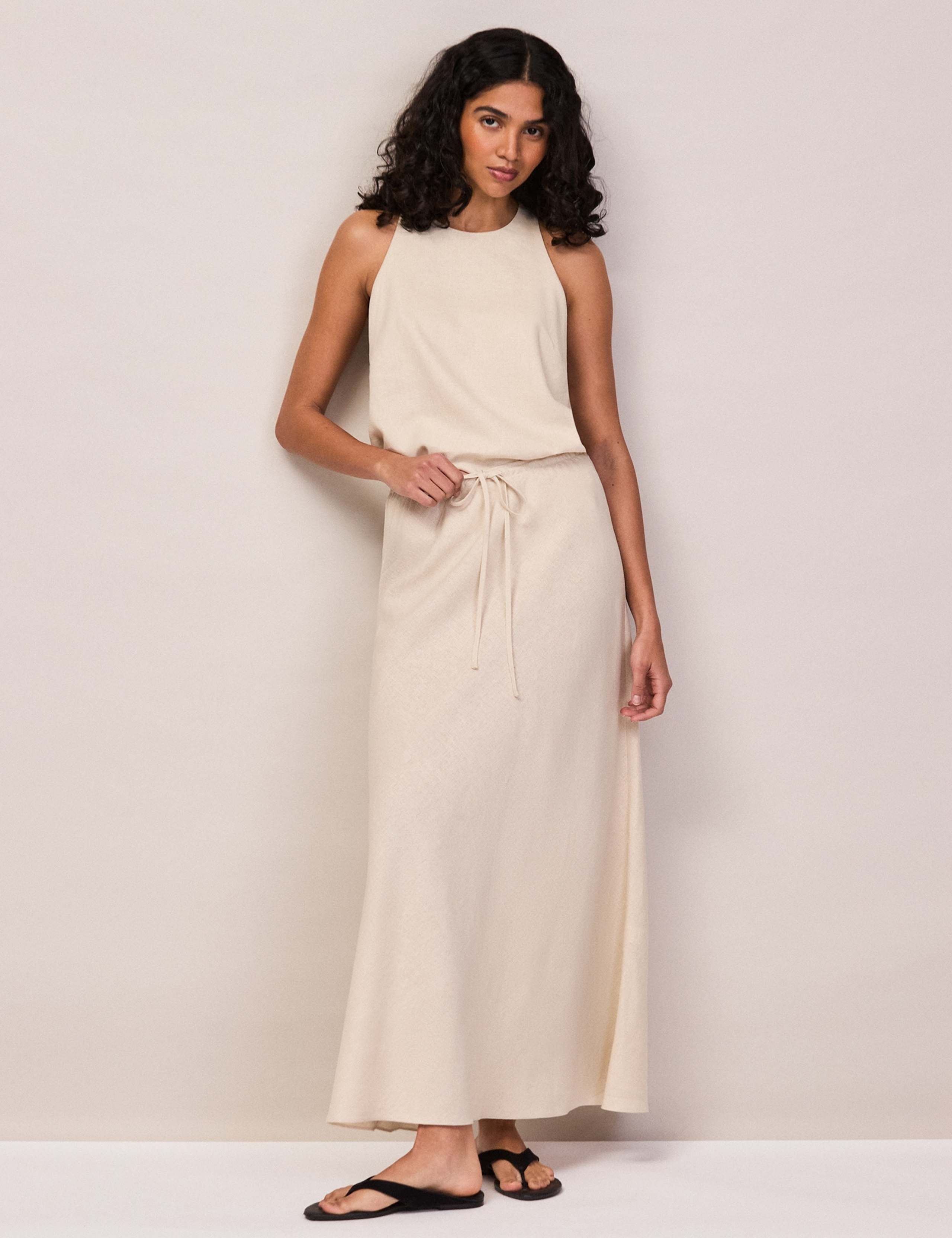 Linen Rich Halter Neck Top 3 of 4