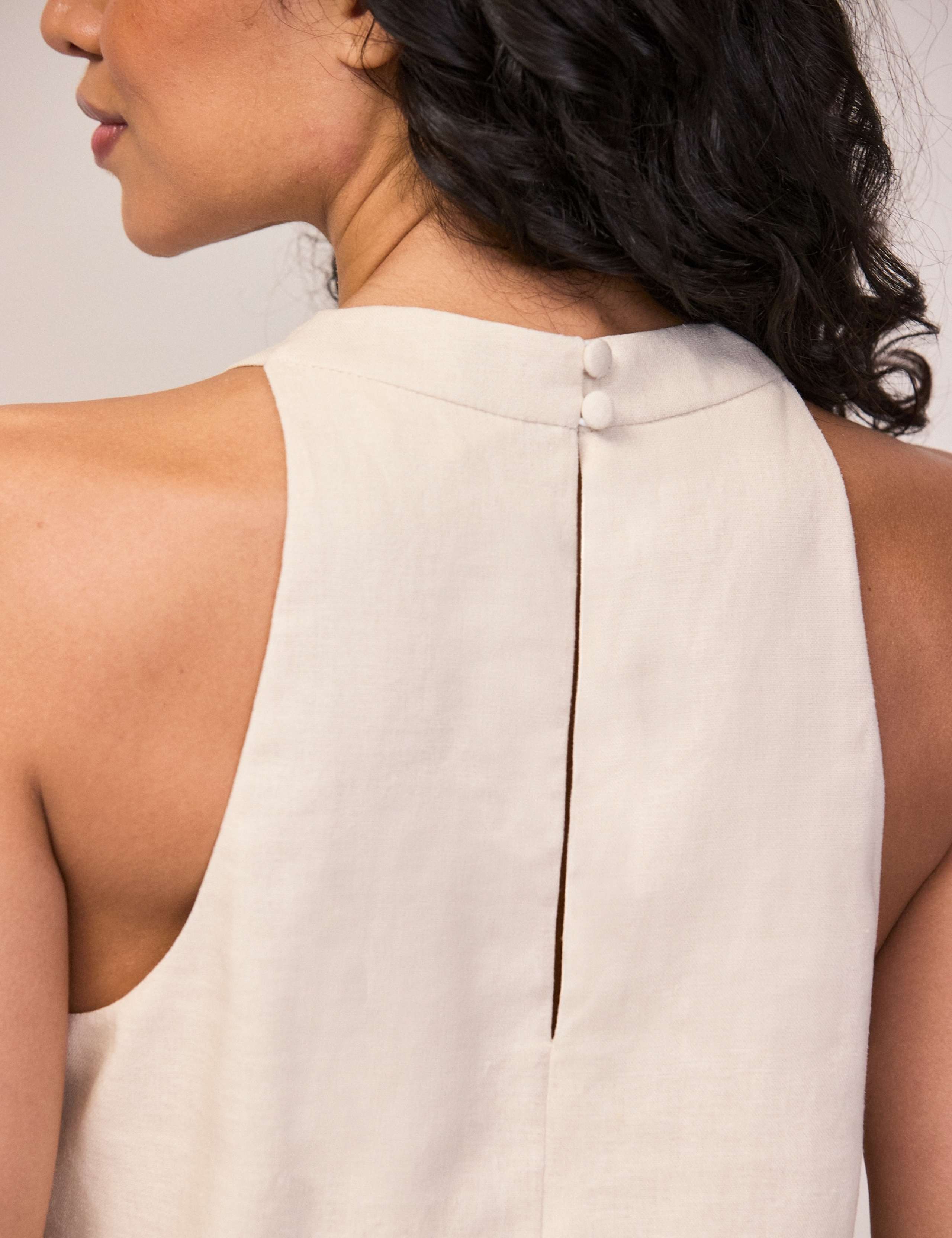 Linen Rich Halter Neck Top 4 of 4