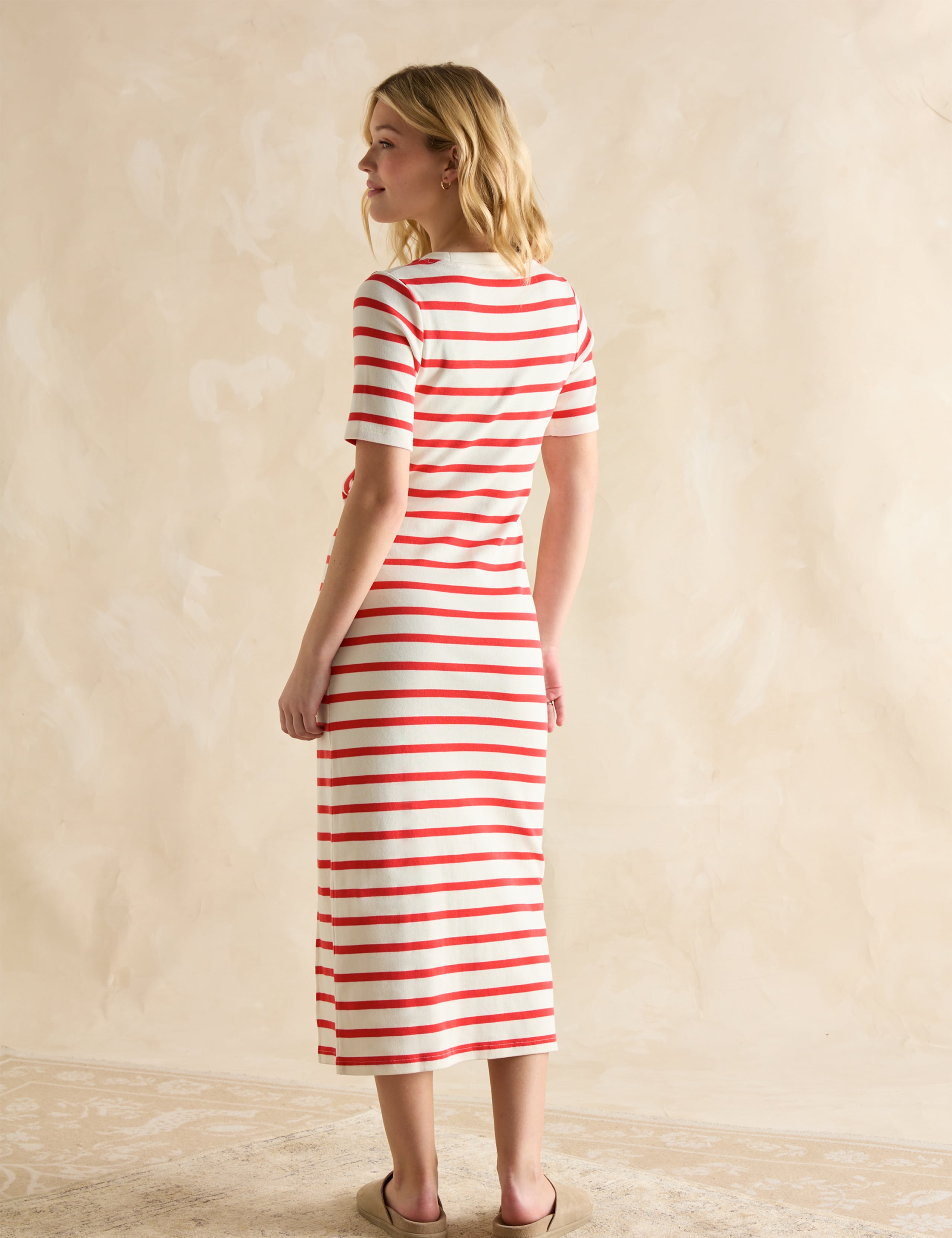 Jersey Striped Midaxi T-Shirt Dress 3 of 6