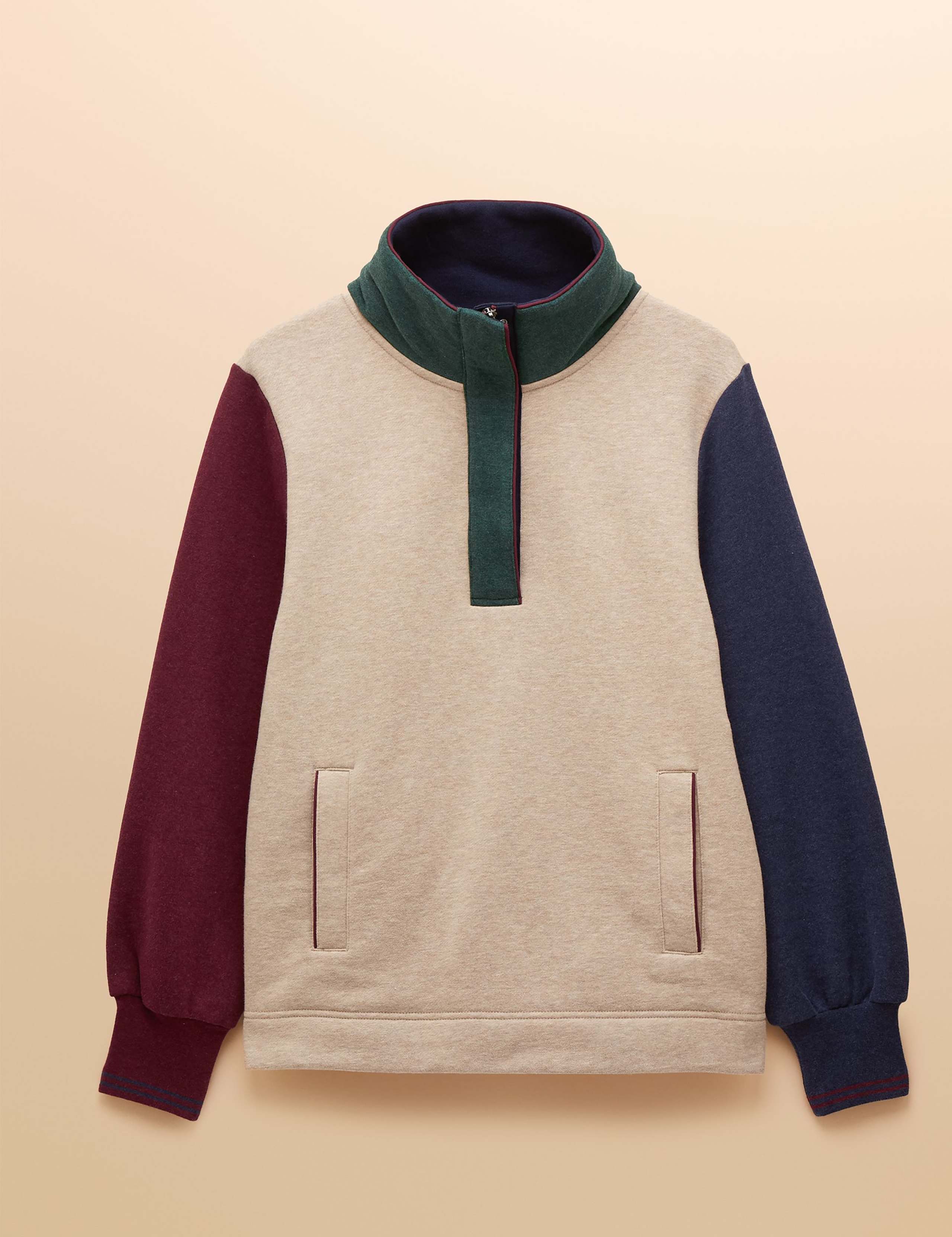 Pure Cotton Zip Sweatshirt 2 of 8