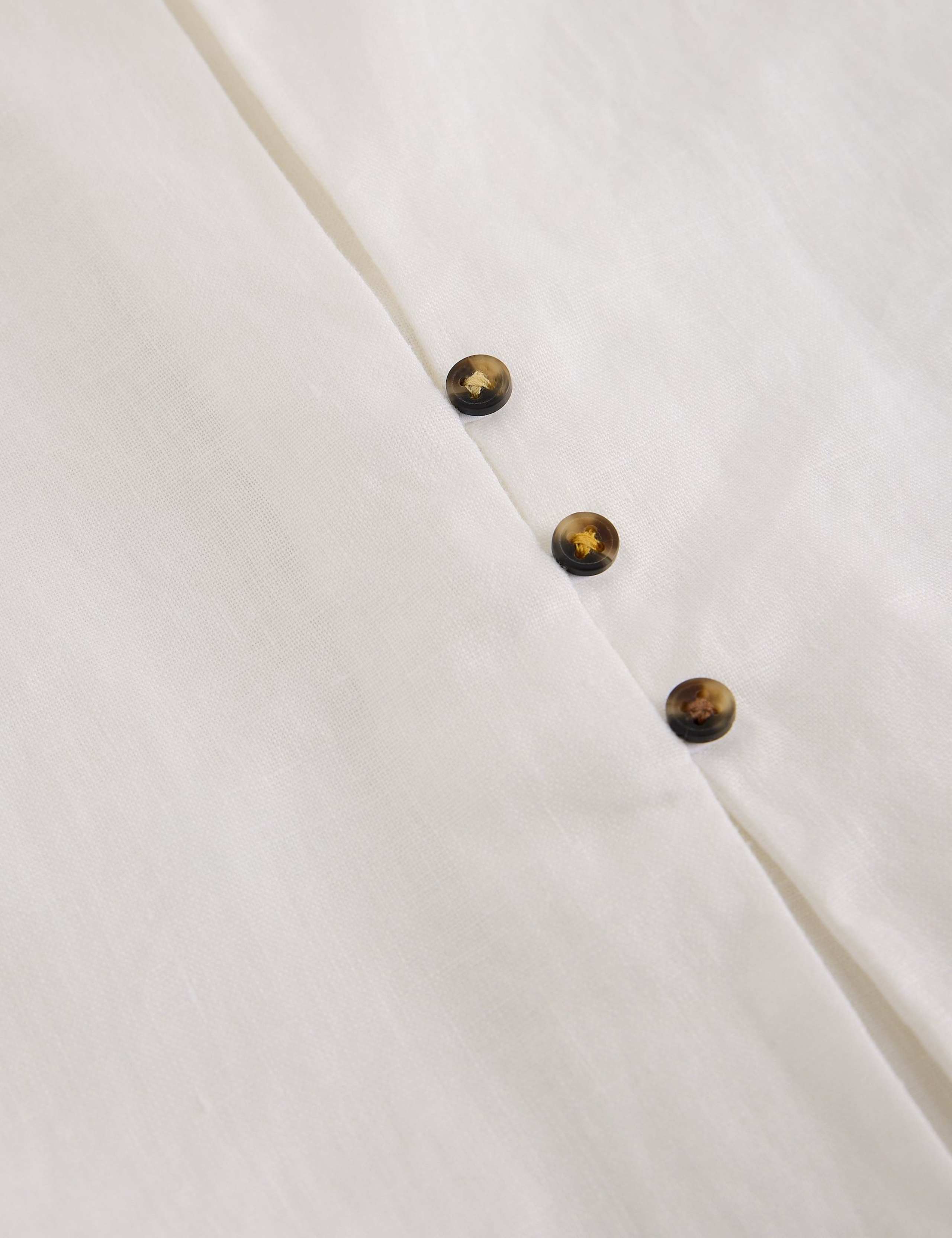 Pure Linen Collared Sleeveless Tunic 4 of 5