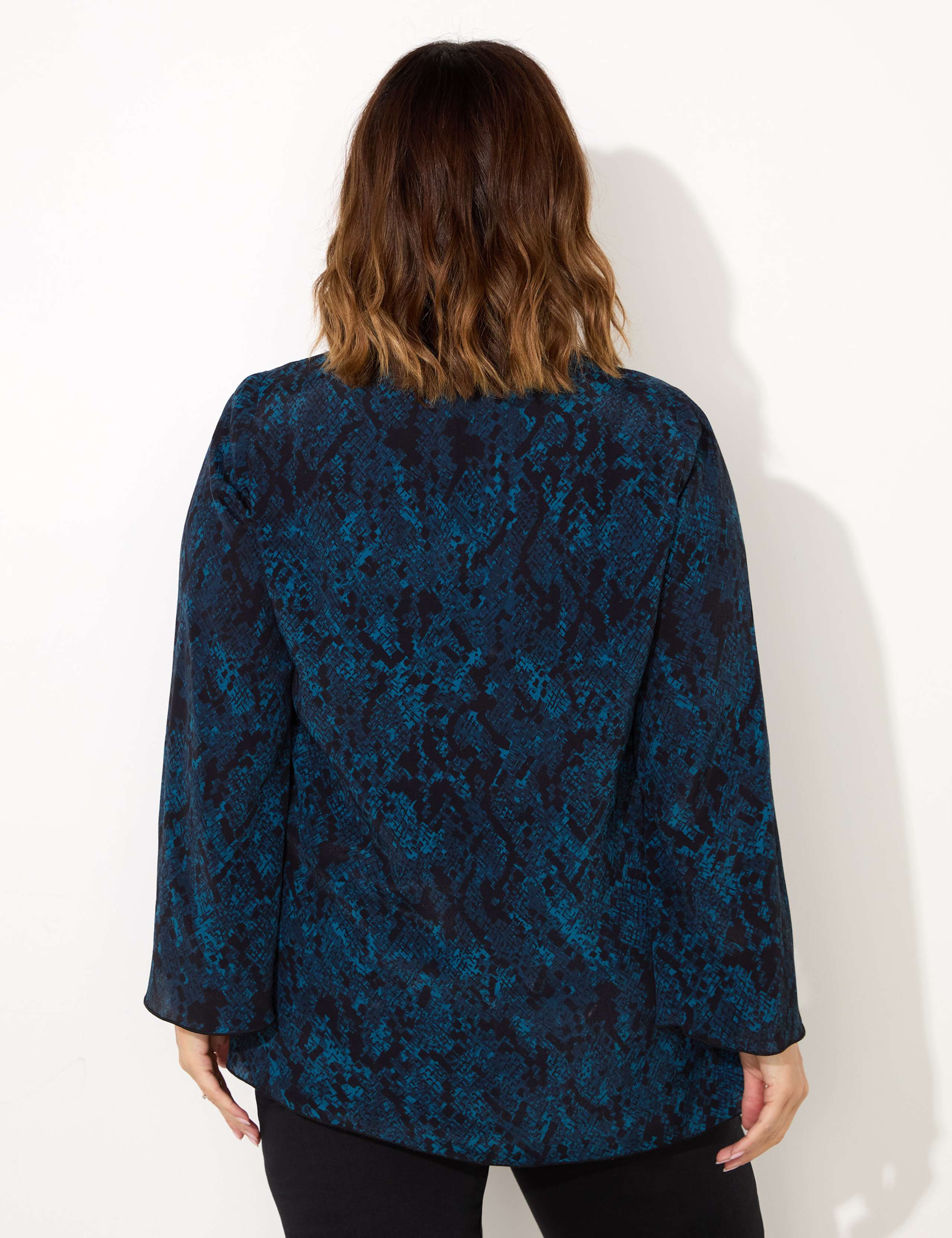 Snake Print V-Neck Blouse 5 of 5