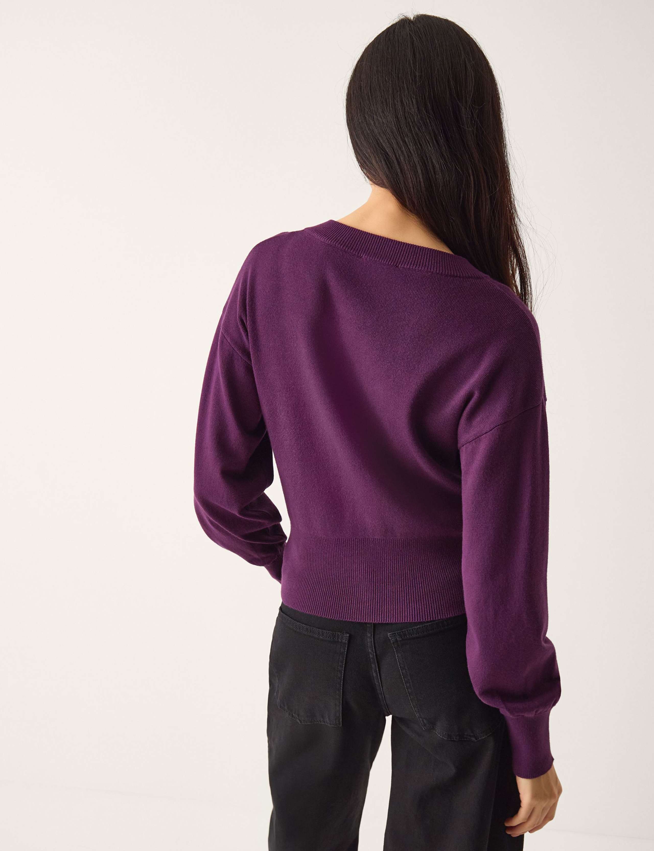 Embellished Button Front Cardigan 3 of 4