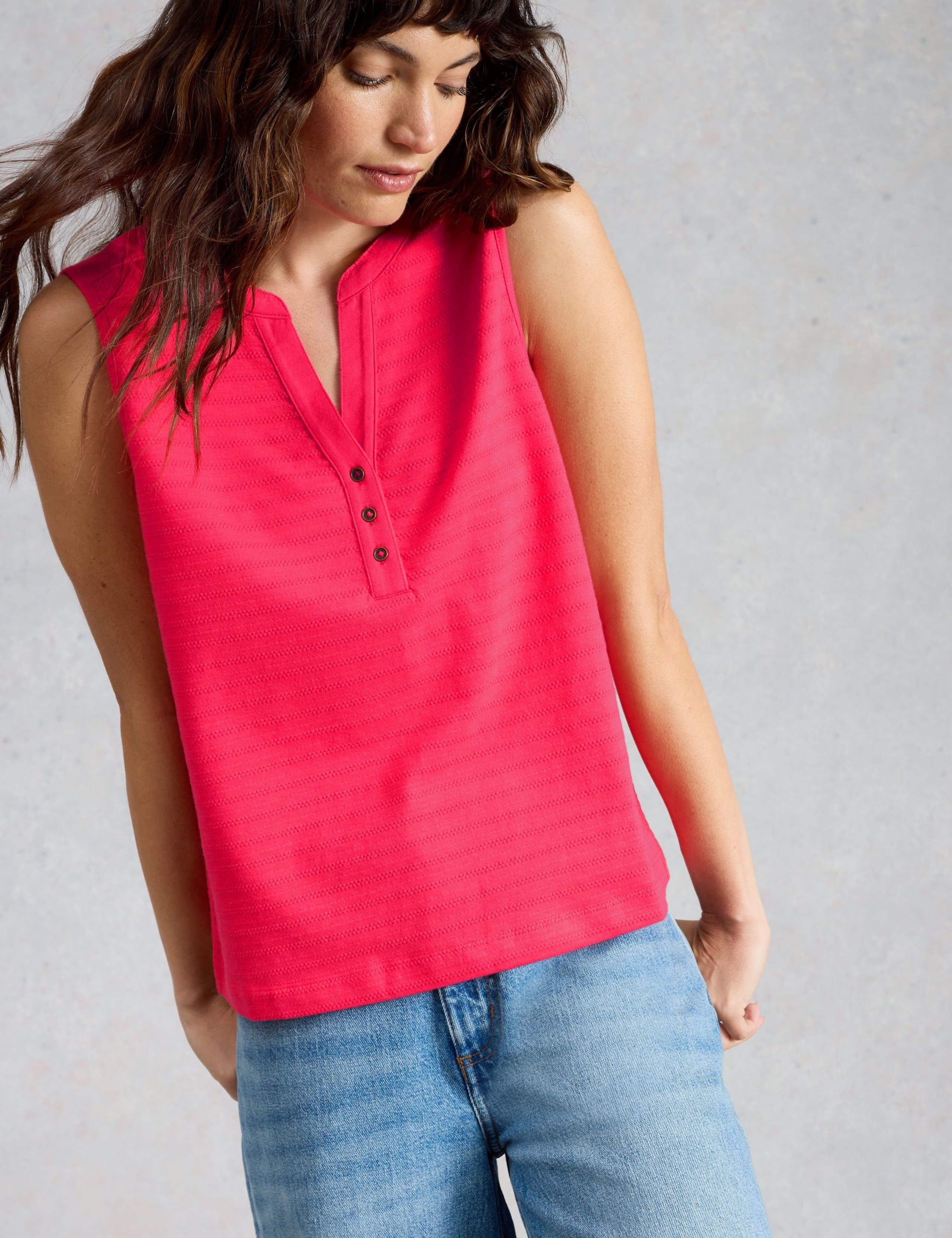 Pure Cotton Printed Notch Neck Vest Top 5 of 6