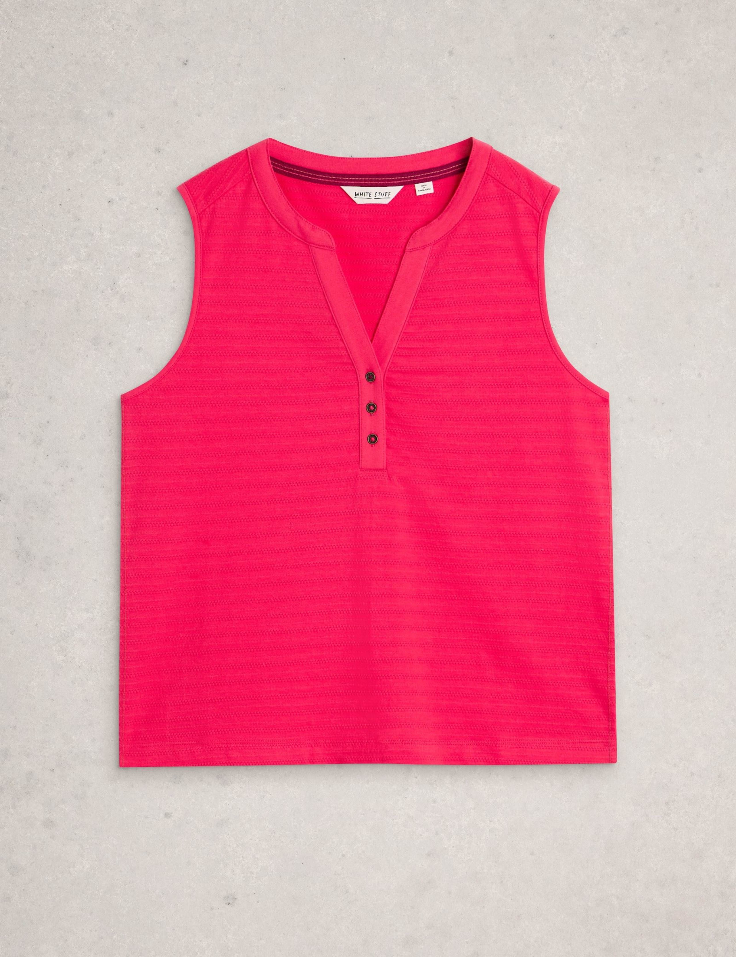 Pure Cotton Printed Notch Neck Vest Top 2 of 6