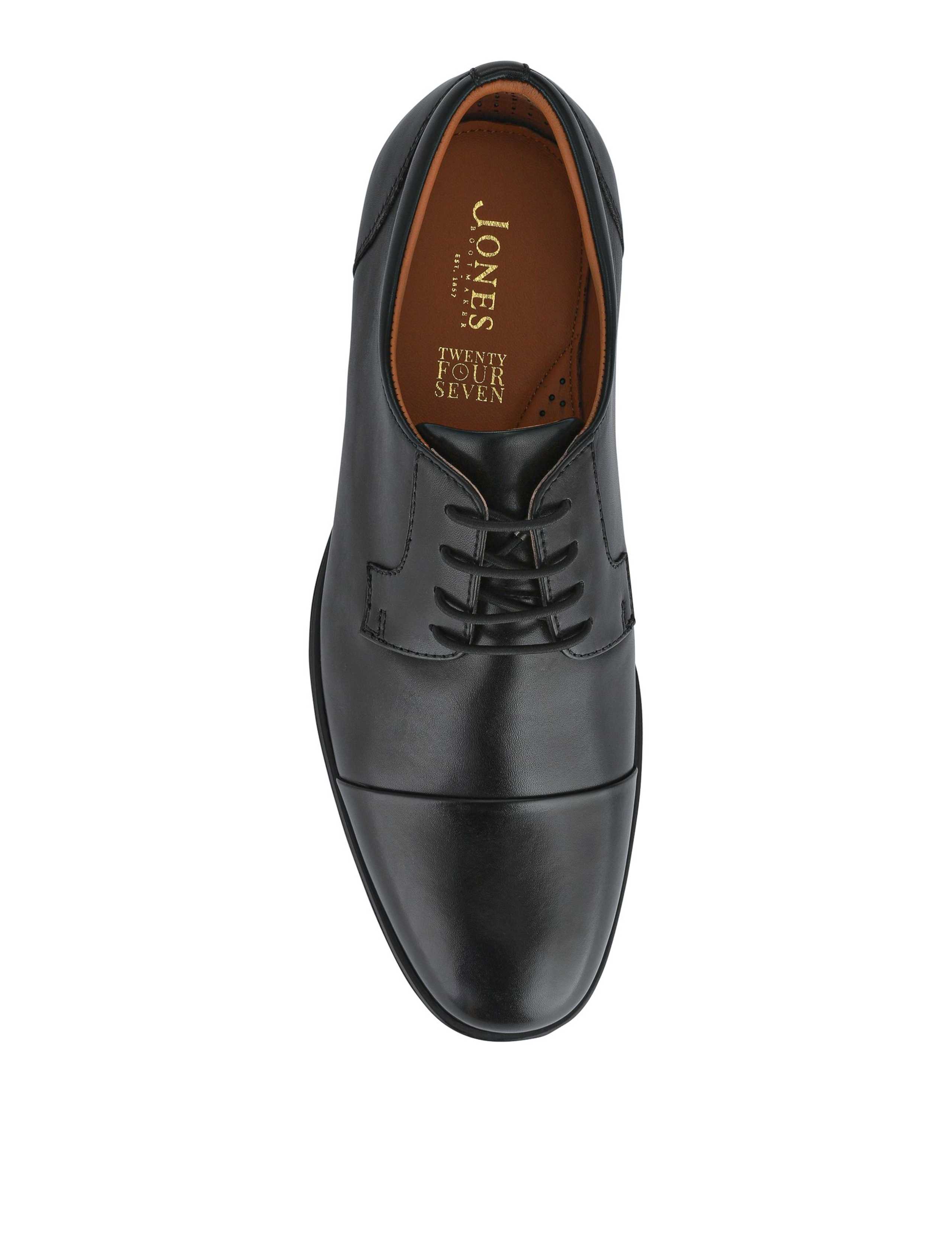 Wide Fit Leather Derby Shoes 5 of 6