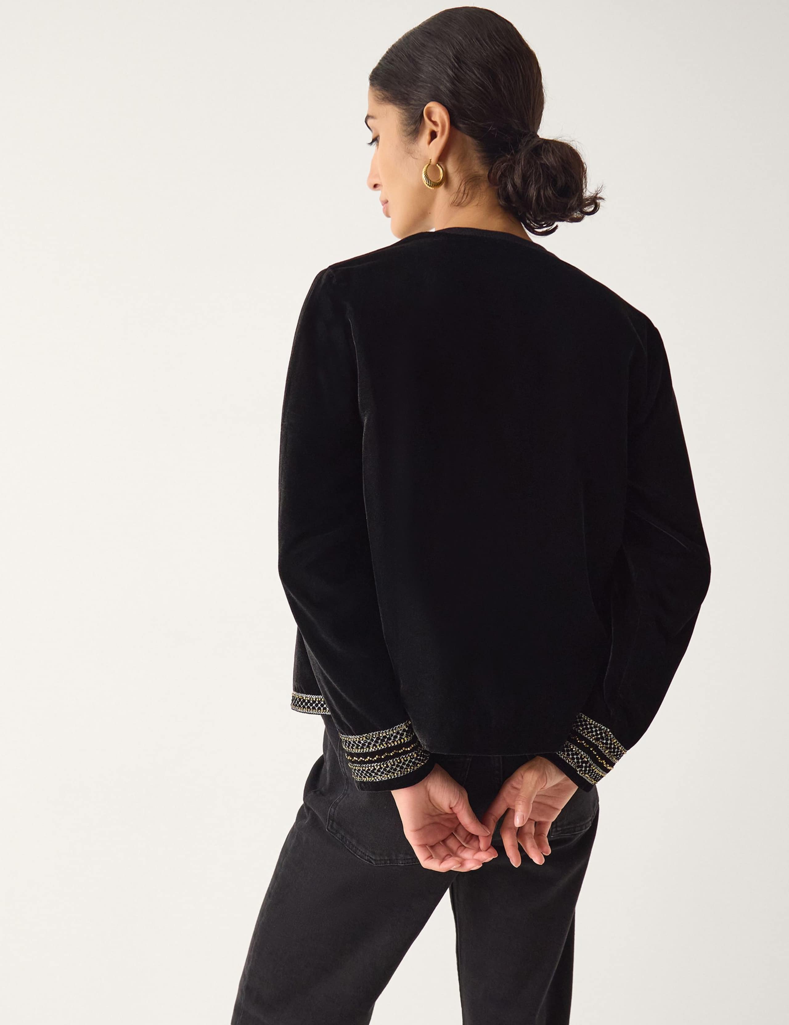 Velvet Embellished Jacket 2 of 4