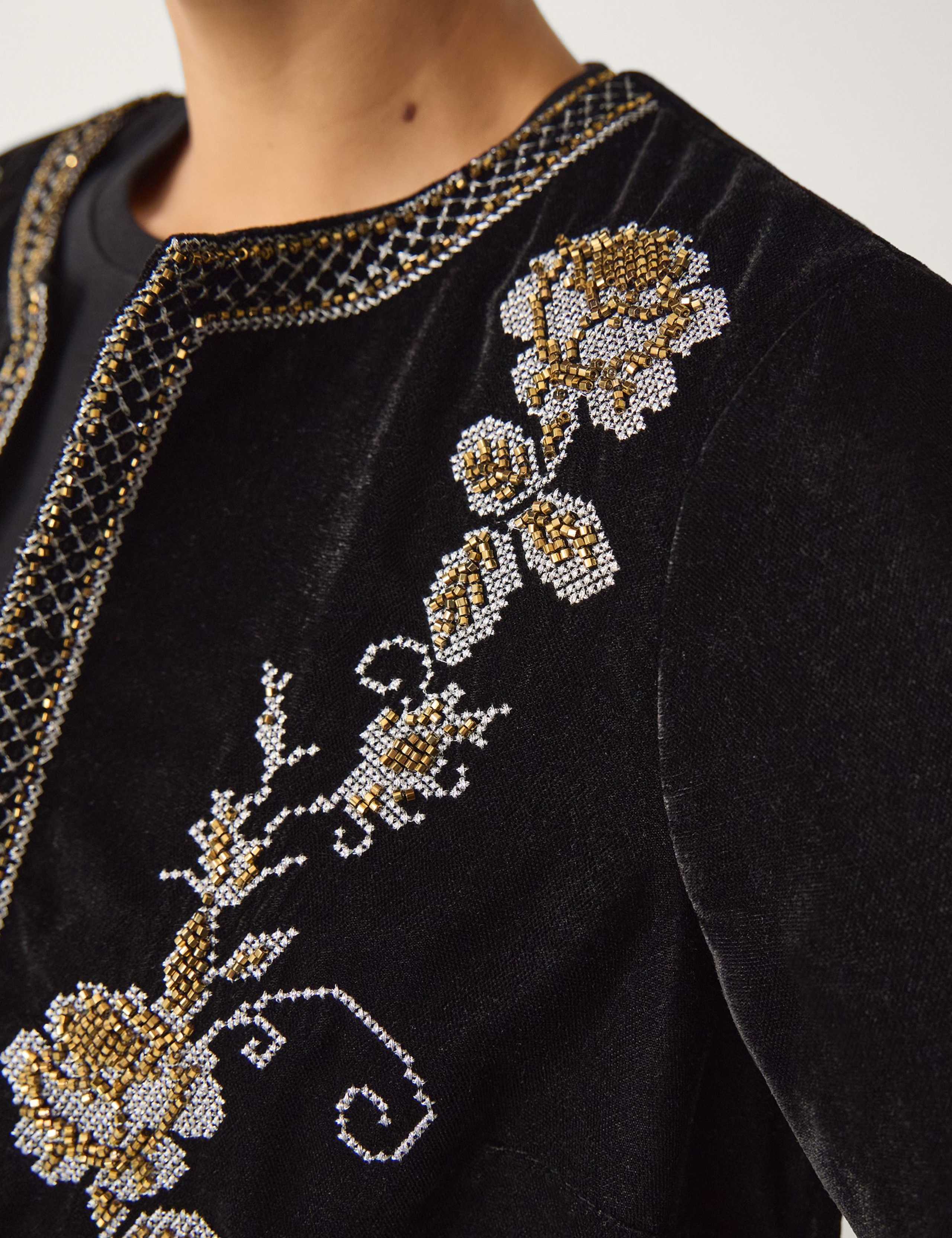 Velvet Embellished Jacket 4 of 4