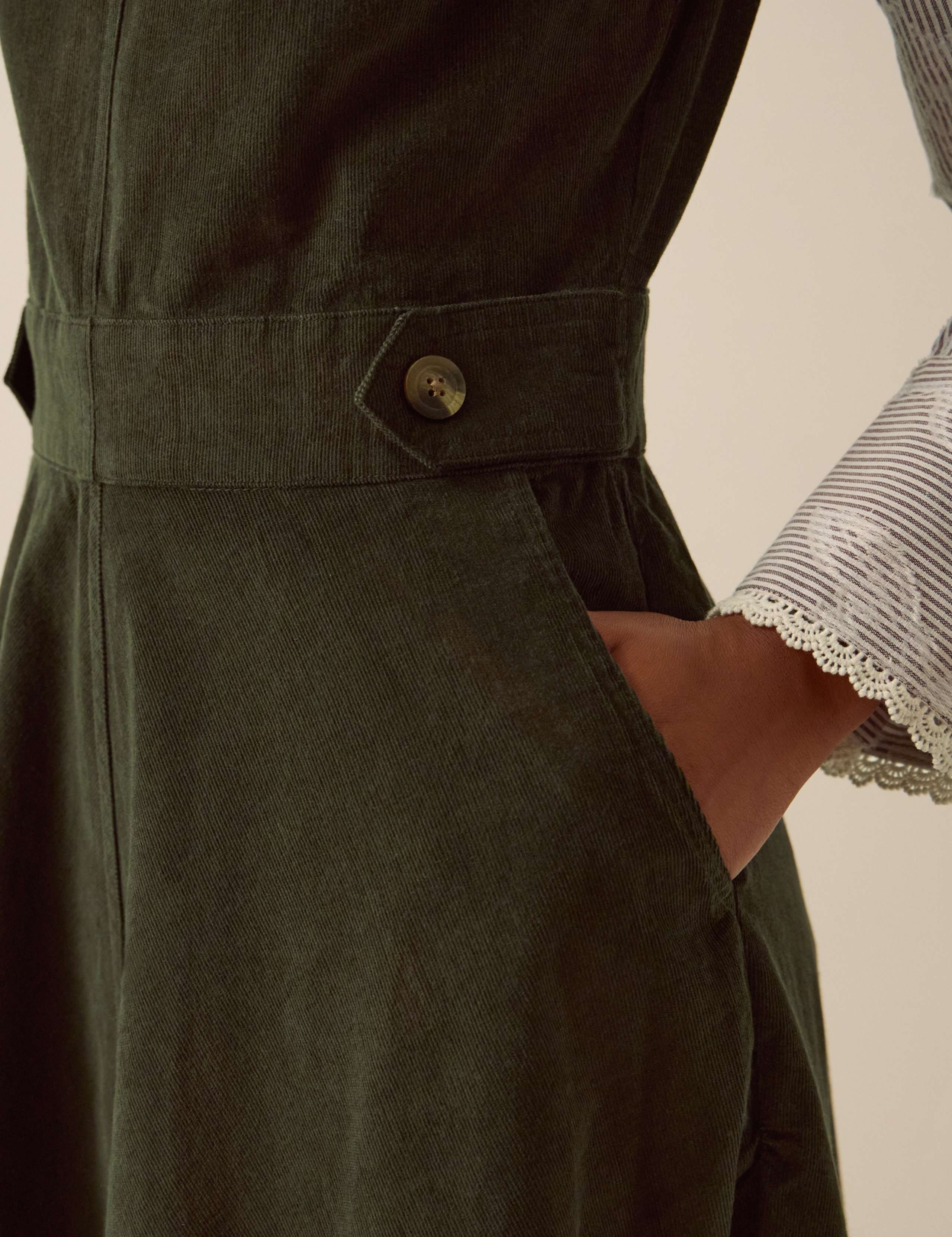 Pure Cotton High Neck Midi Dress 4 of 4