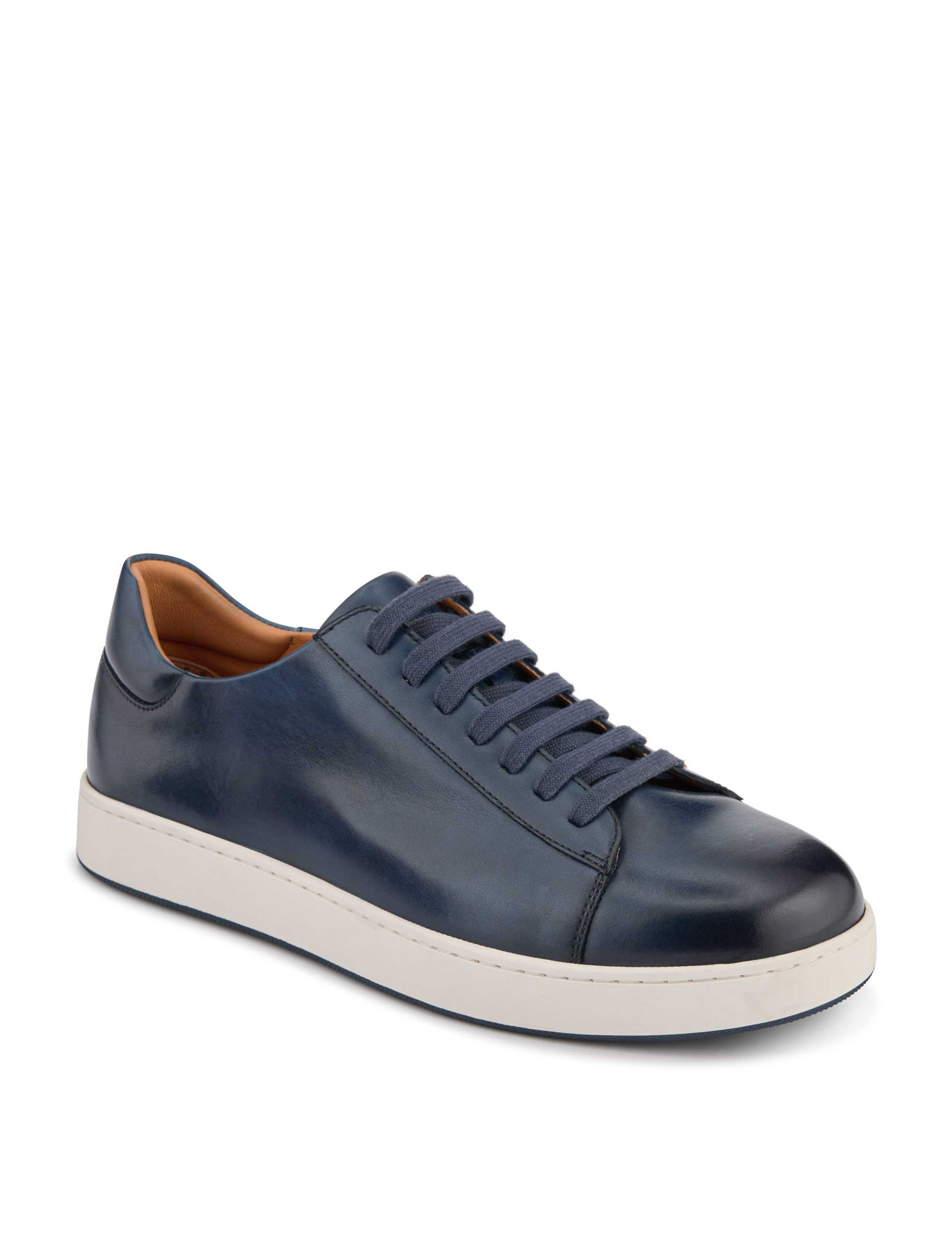 Wide Fit Leather Lace Up Trainers 2 of 6