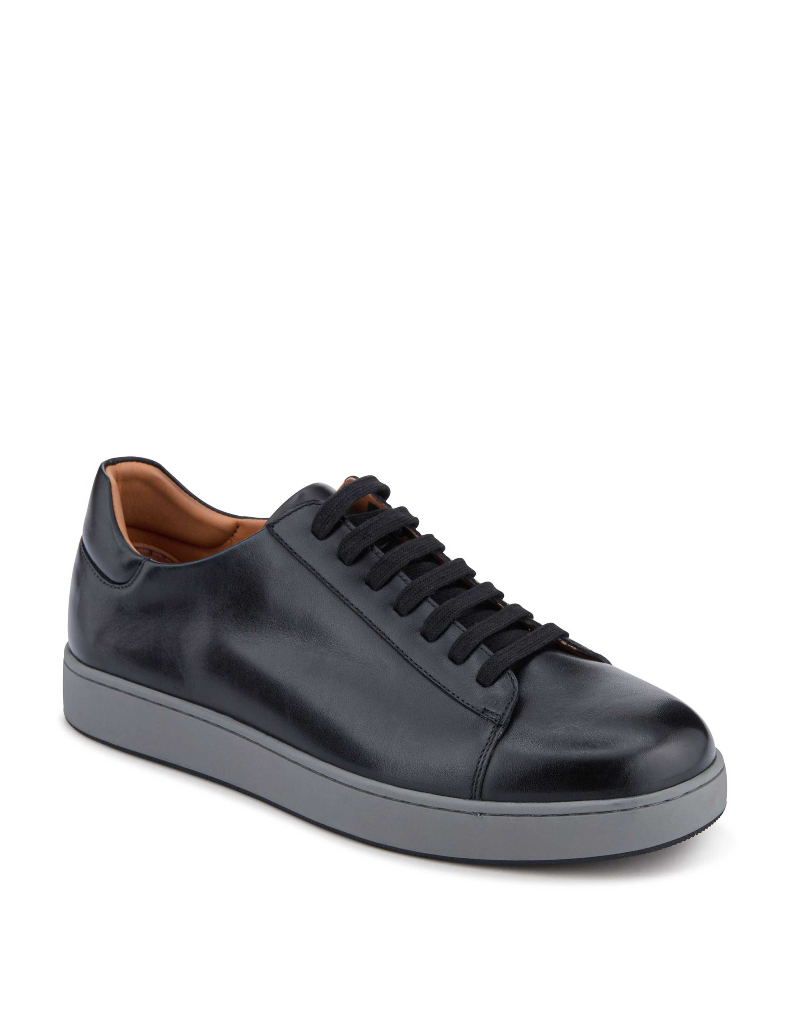 Wide Fit Leather Lace Up Trainers 3 of 7