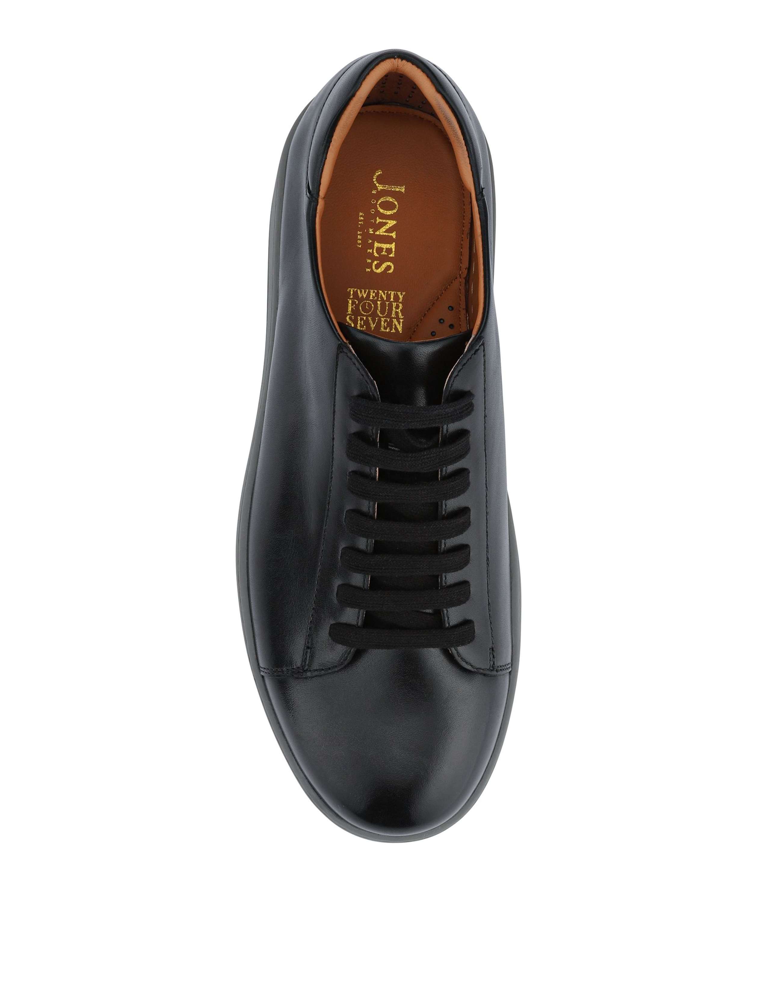 Wide Fit Leather Lace Up Trainers 4 of 7