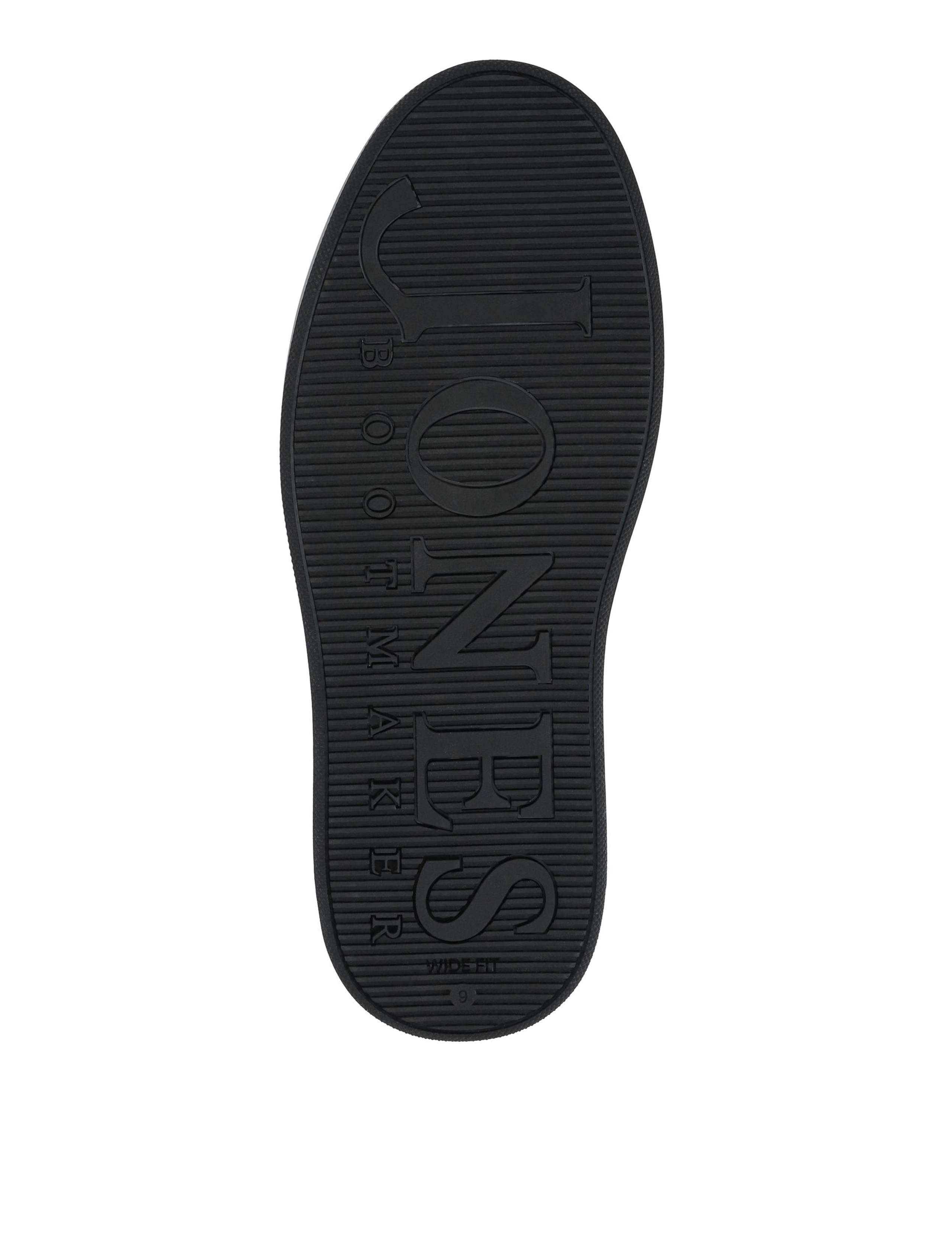 Wide Fit Leather Lace Up Trainers 5 of 7