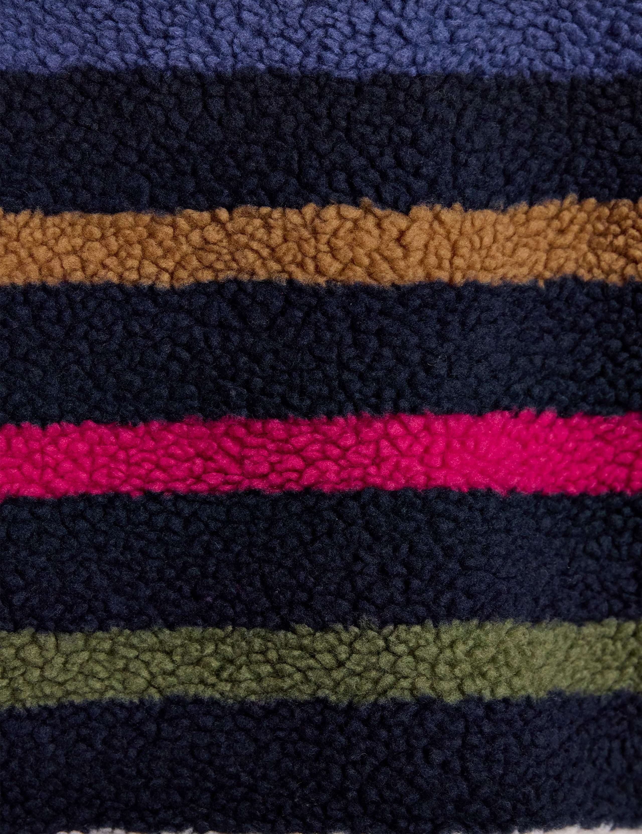 Borg Striped Funnel Neck Jacket 9 of 9