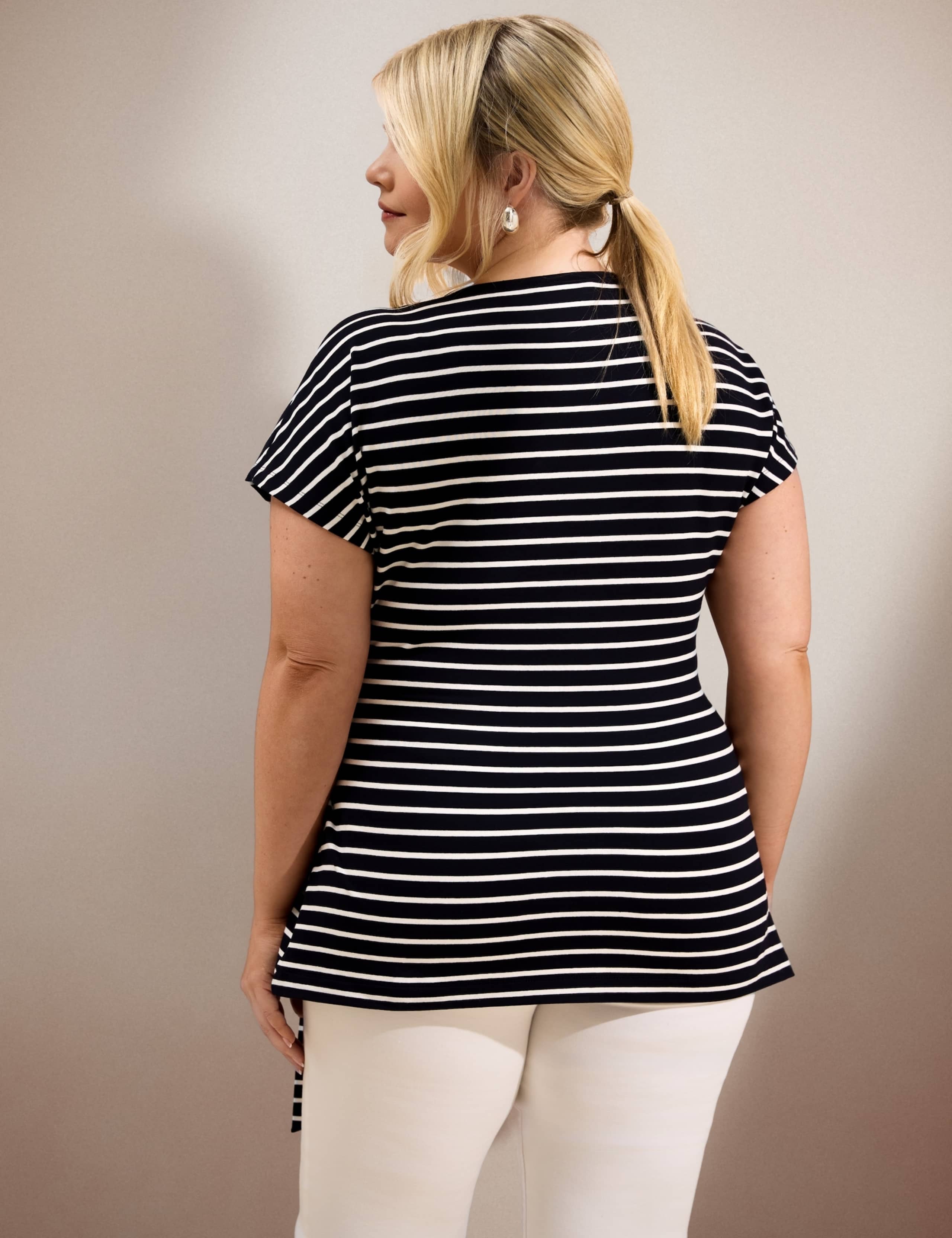 Jersey Striped Tie Detail Top 3 of 5
