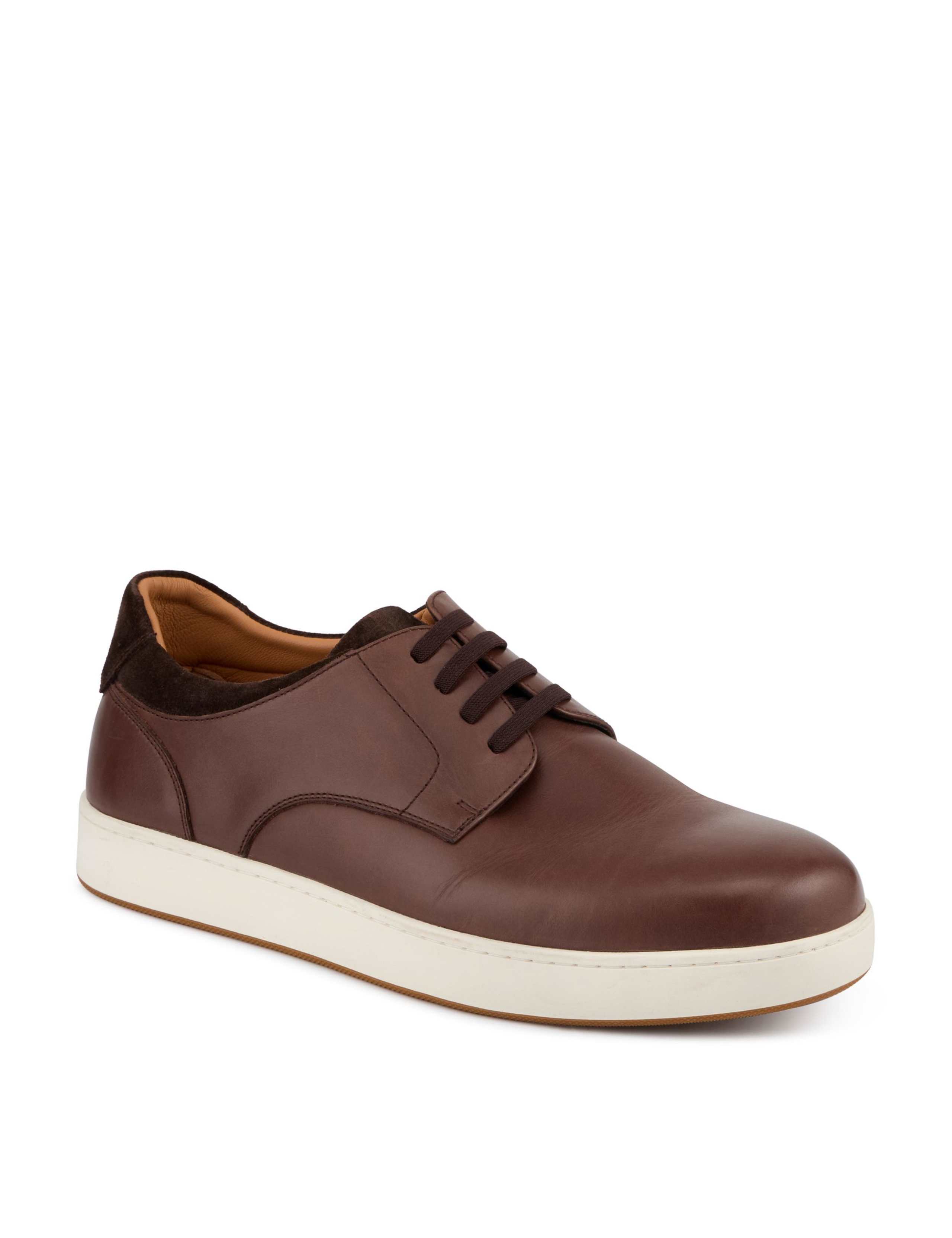 Wide Fit Leather Trainers 3 of 7