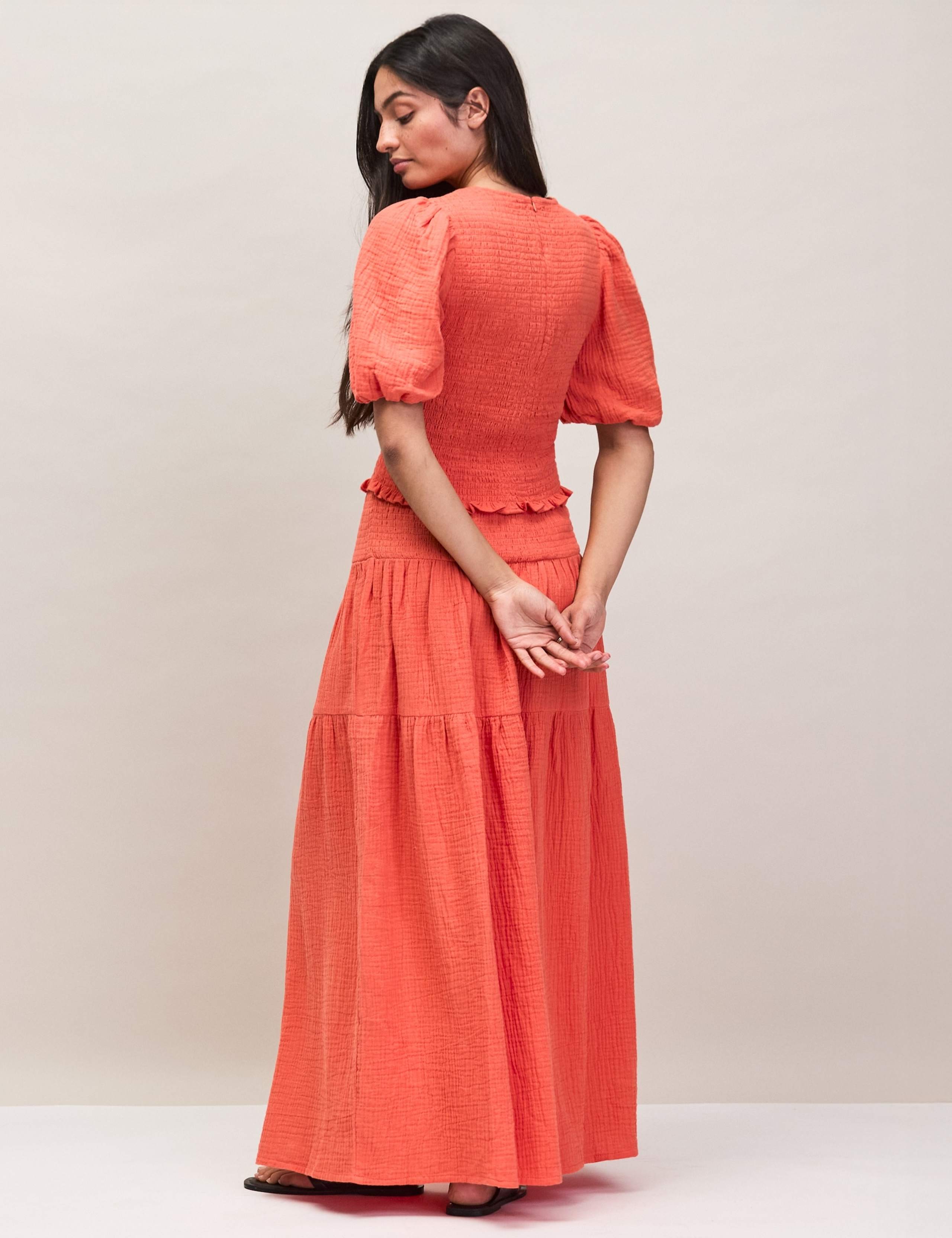 Textured Shirred Maxi Tiered Skirt 3 of 6