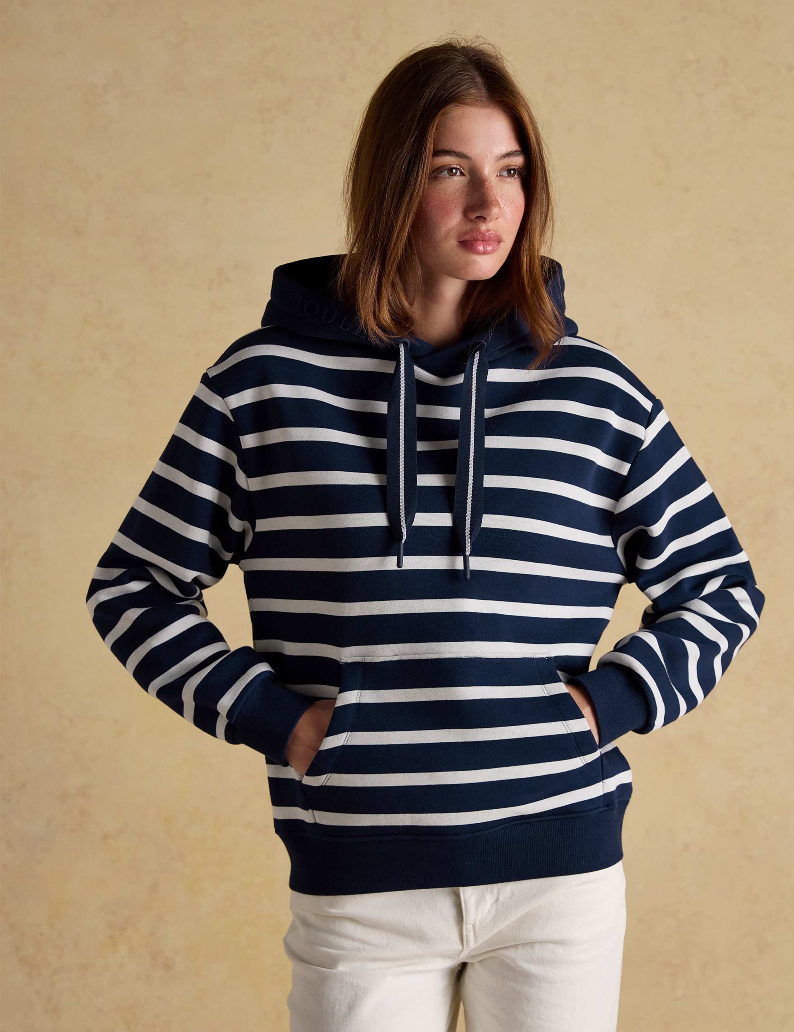 Cotton Rich Striped Hoodie 1 of 7
