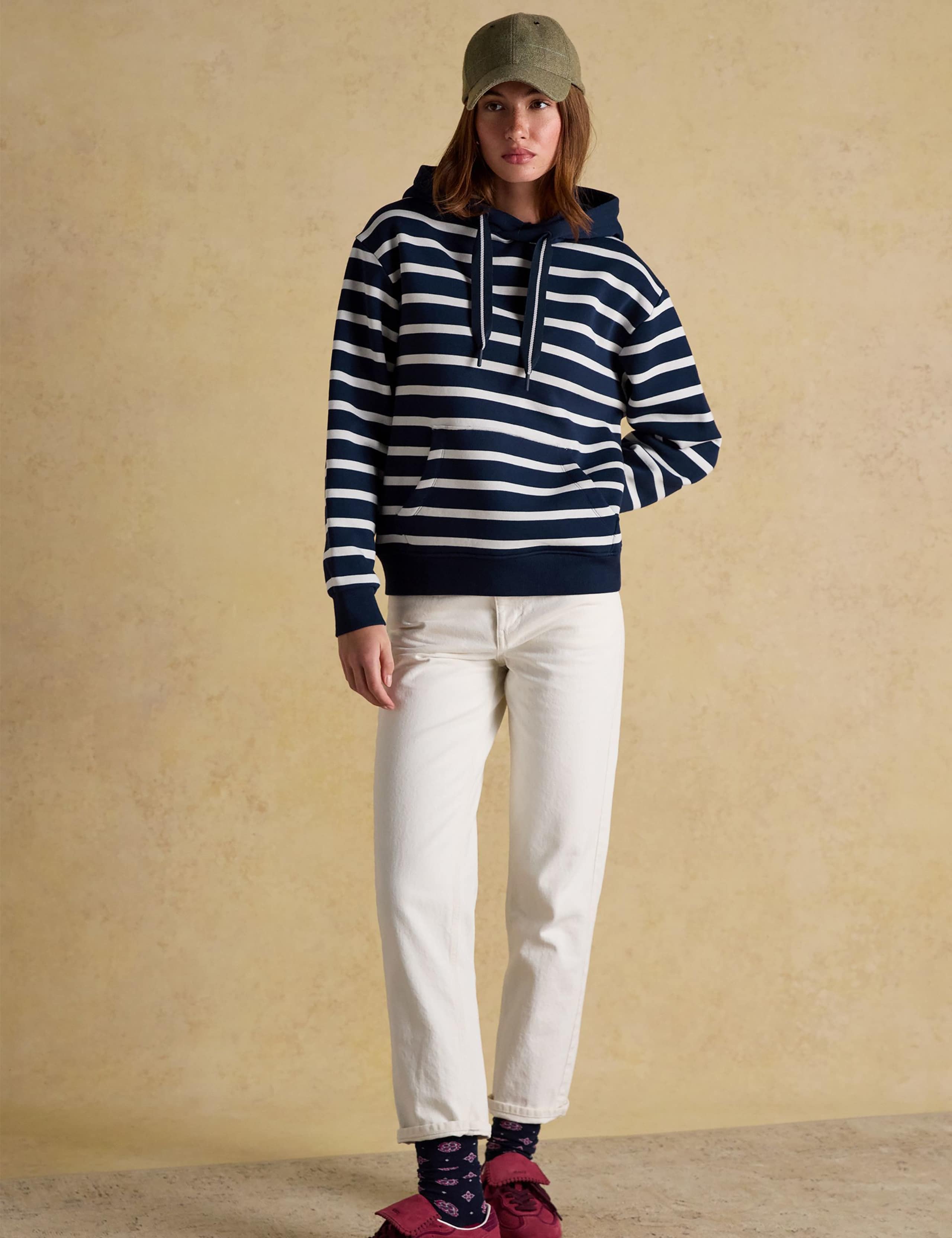 Cotton Rich Striped Hoodie 3 of 7