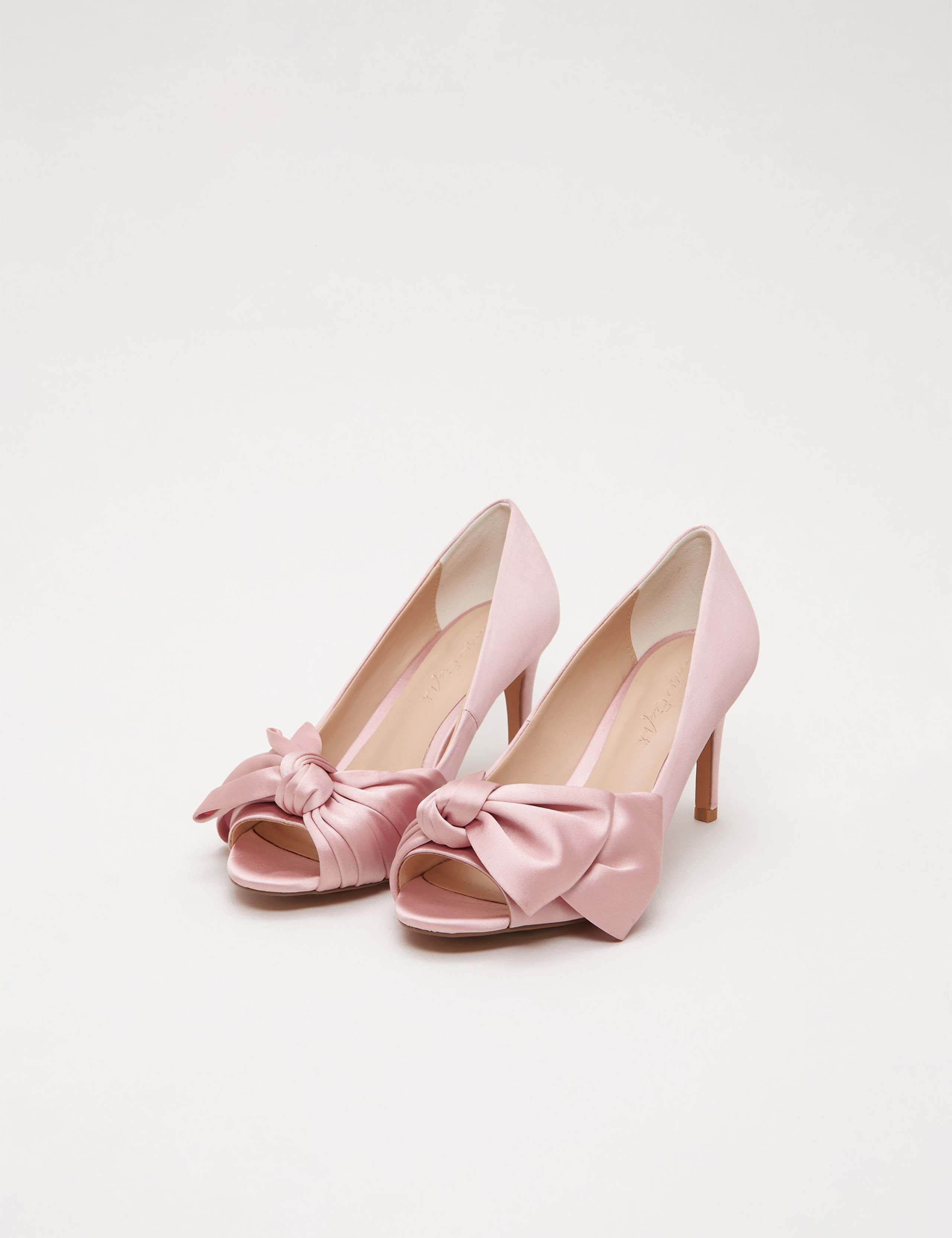 Satin Bow Stiletto Heel Court Shoes 2 of 8