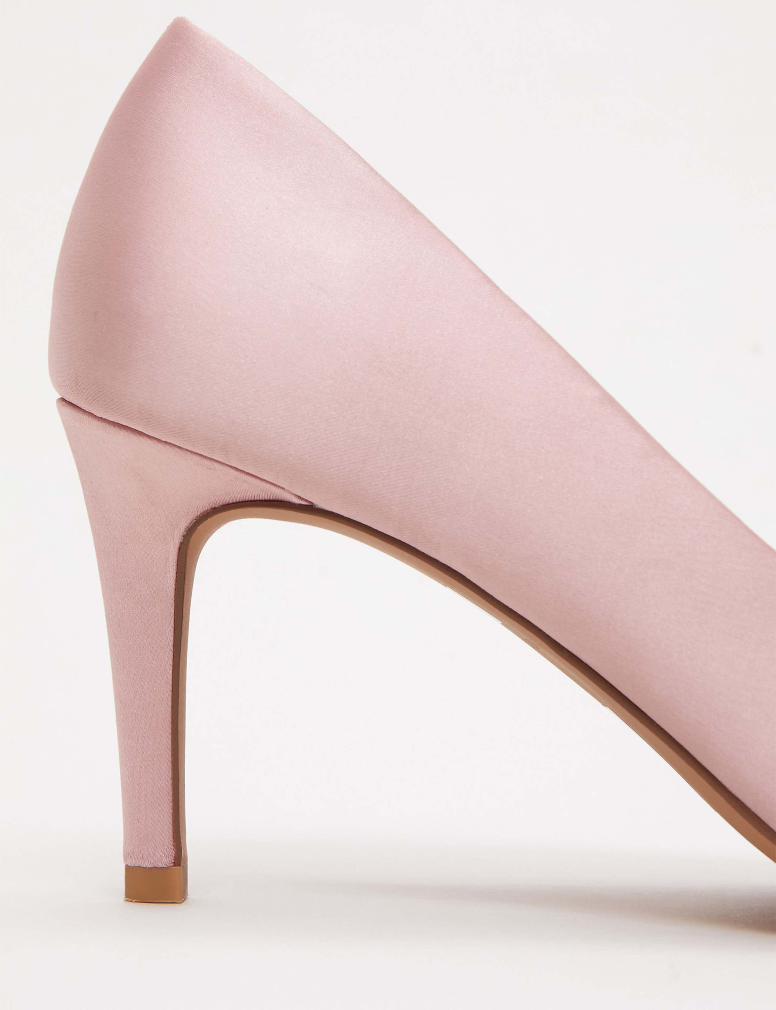 Satin Bow Stiletto Heel Court Shoes 8 of 8