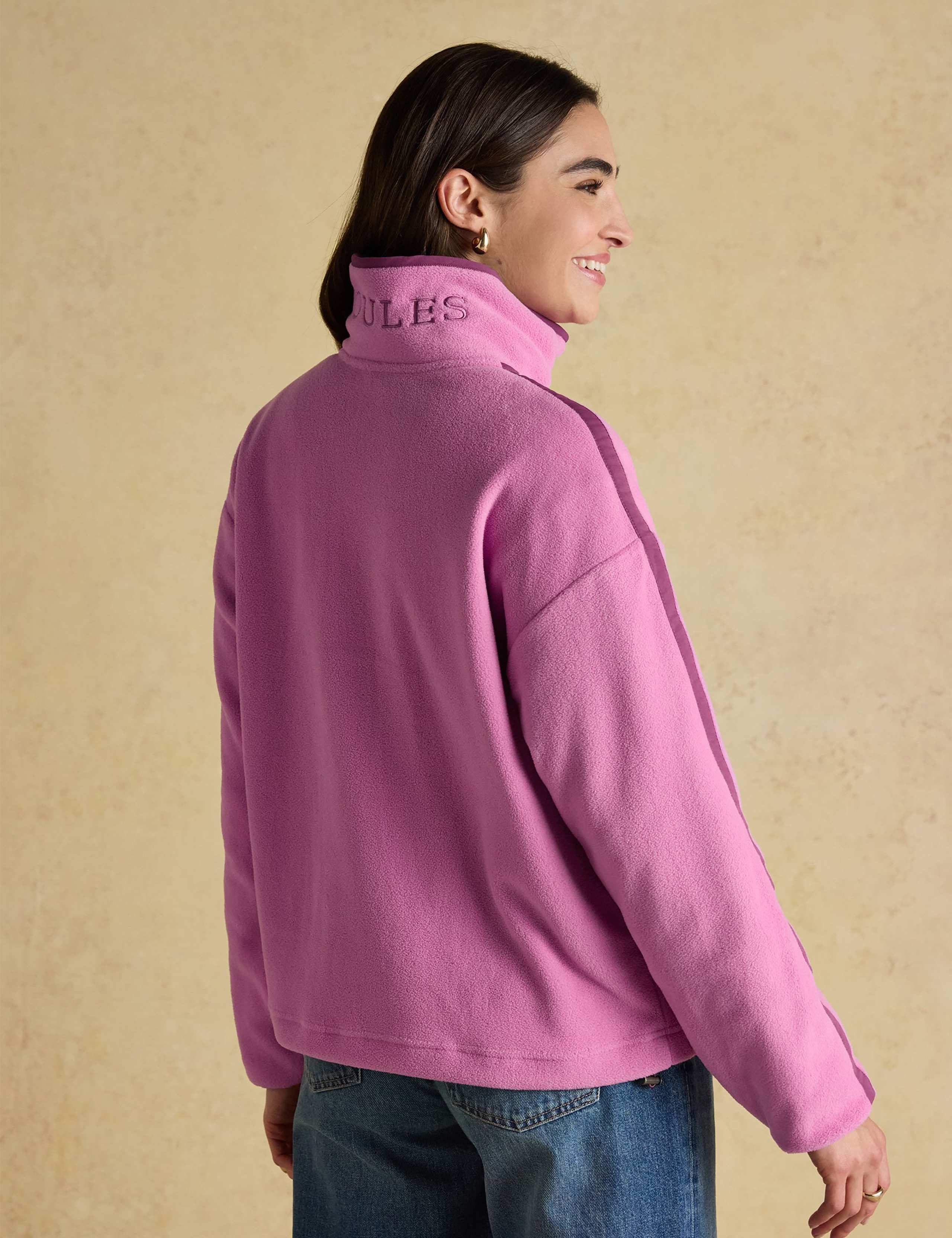 Textured Funnel Neck Half Zip Sweatshirt 2 of 8