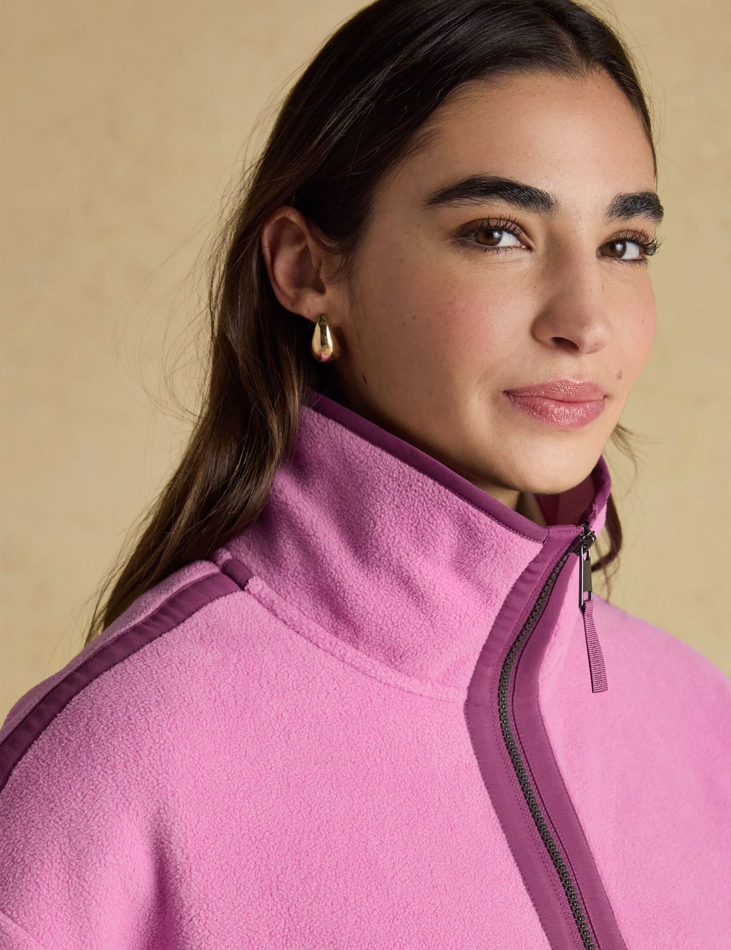 Textured Funnel Neck Half Zip Sweatshirt 5 of 8