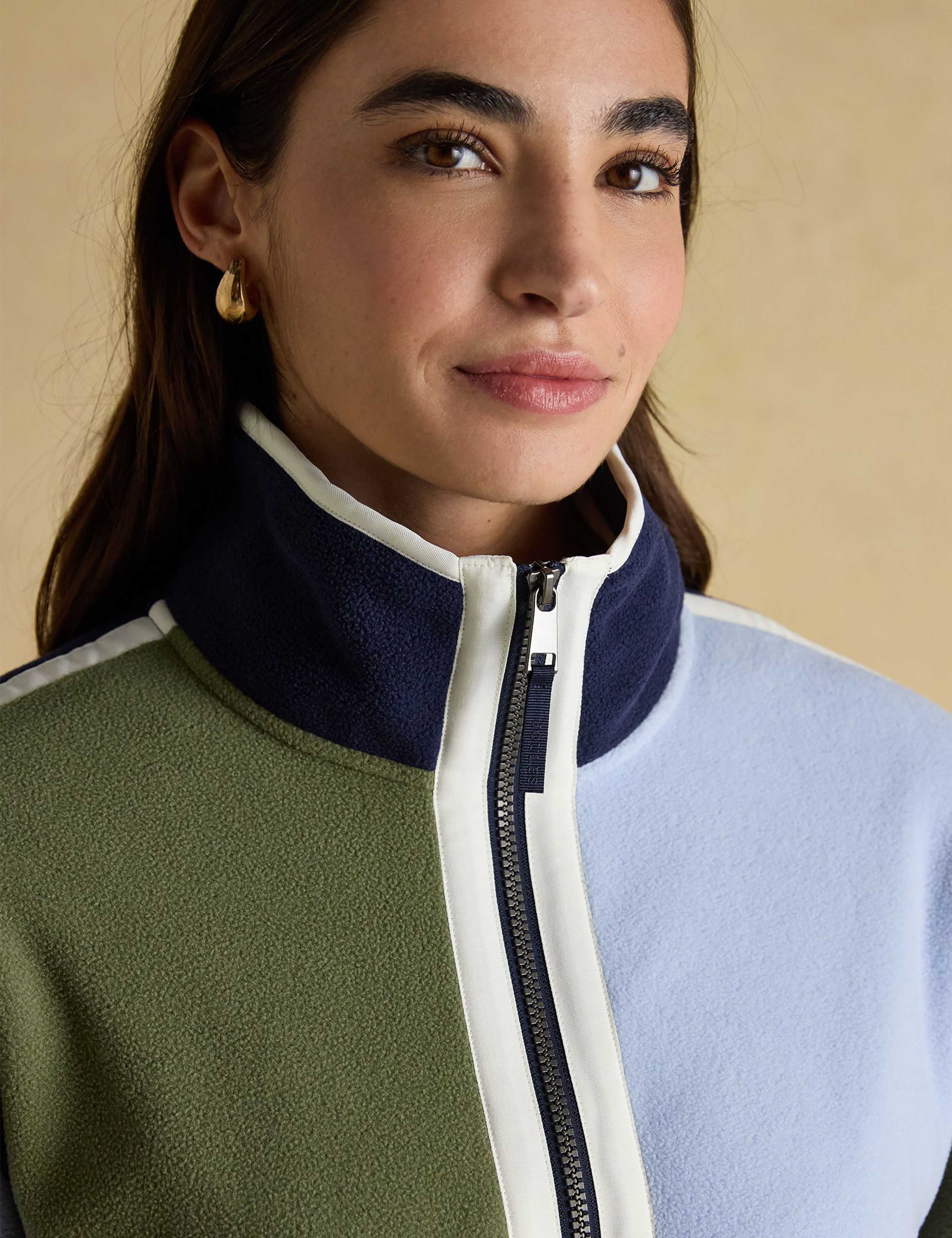 Textured Funnel Neck Half Zip Sweatshirt 6 of 8