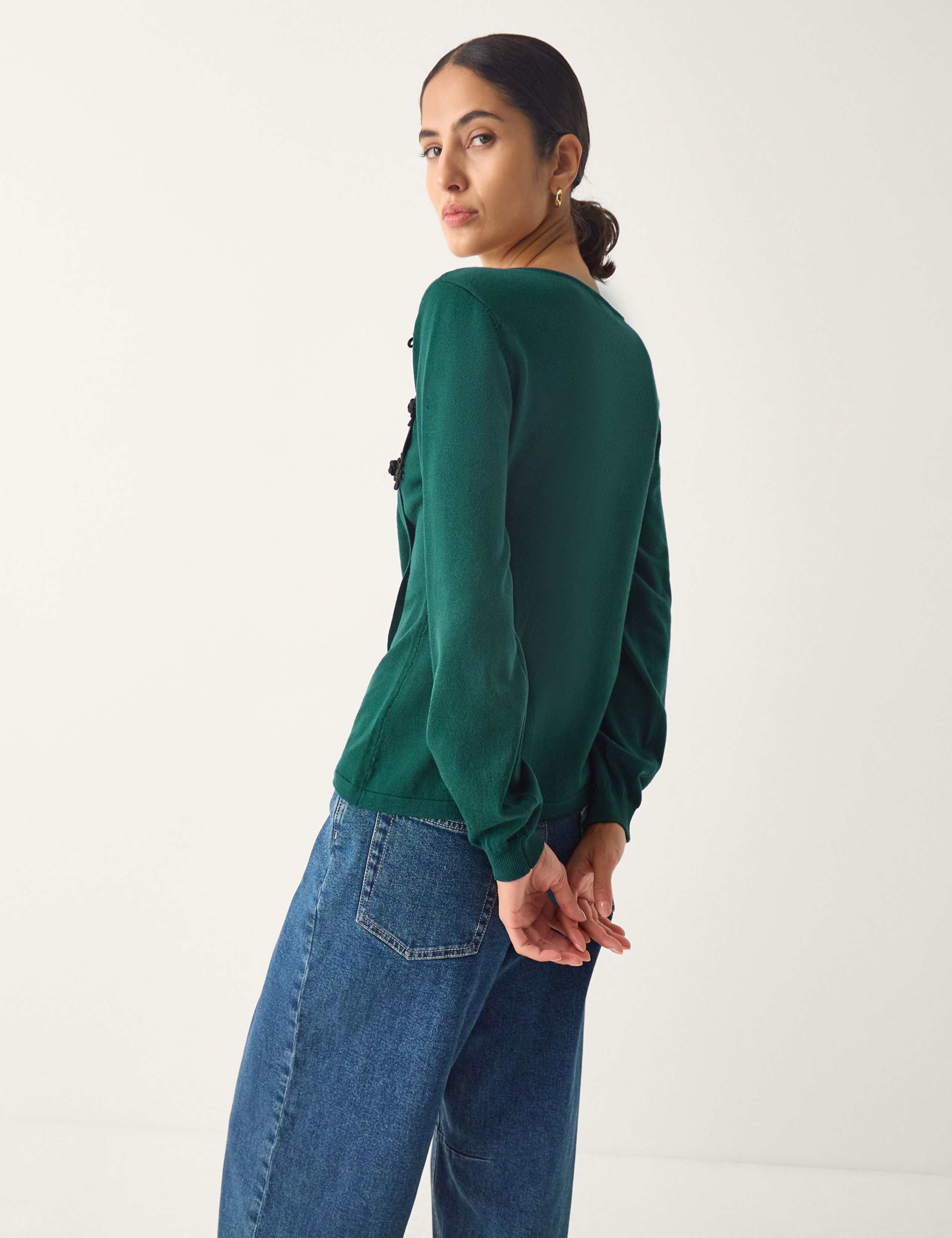 Textured Button Detail Jumper 3 of 3