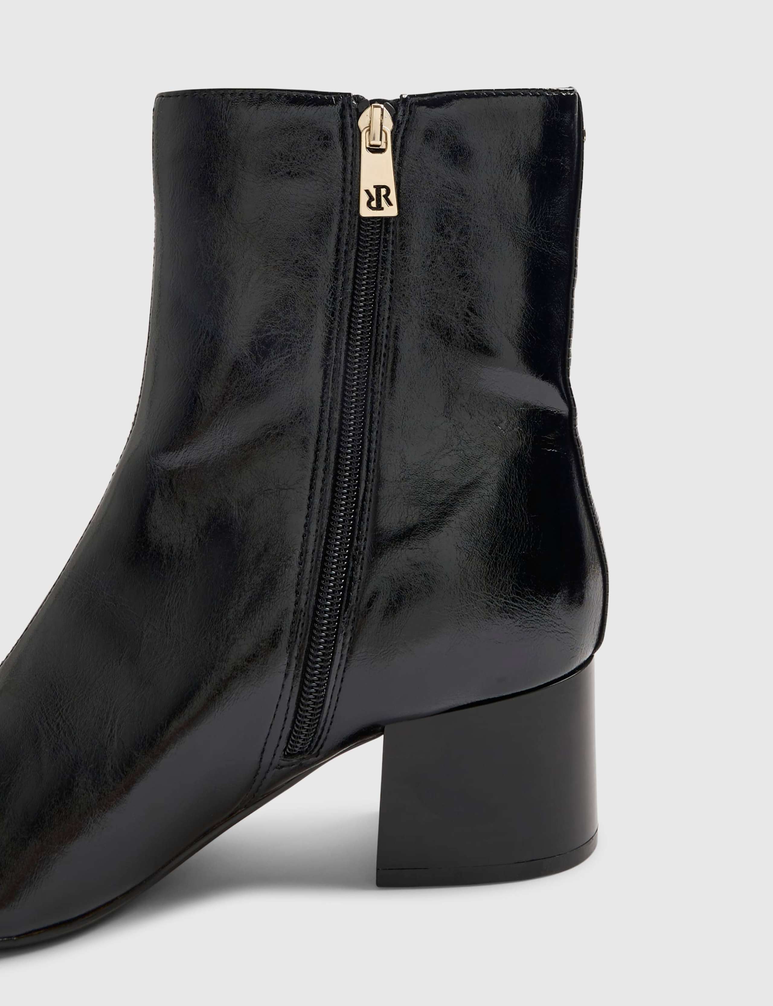 Block Heel Pointed Ankle Boots 5 of 5