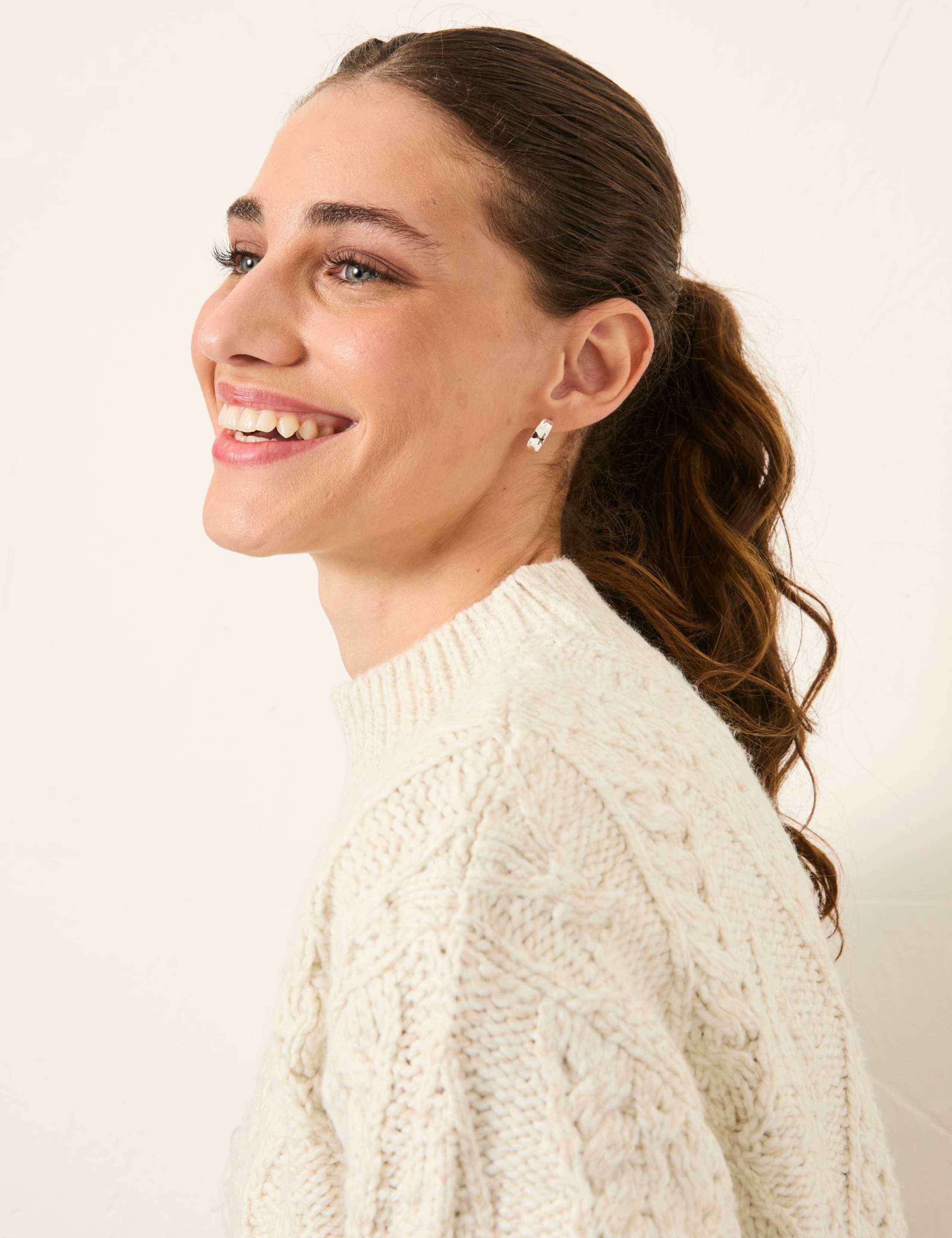 Cable Knit Crew Neck Jumper 6 of 6