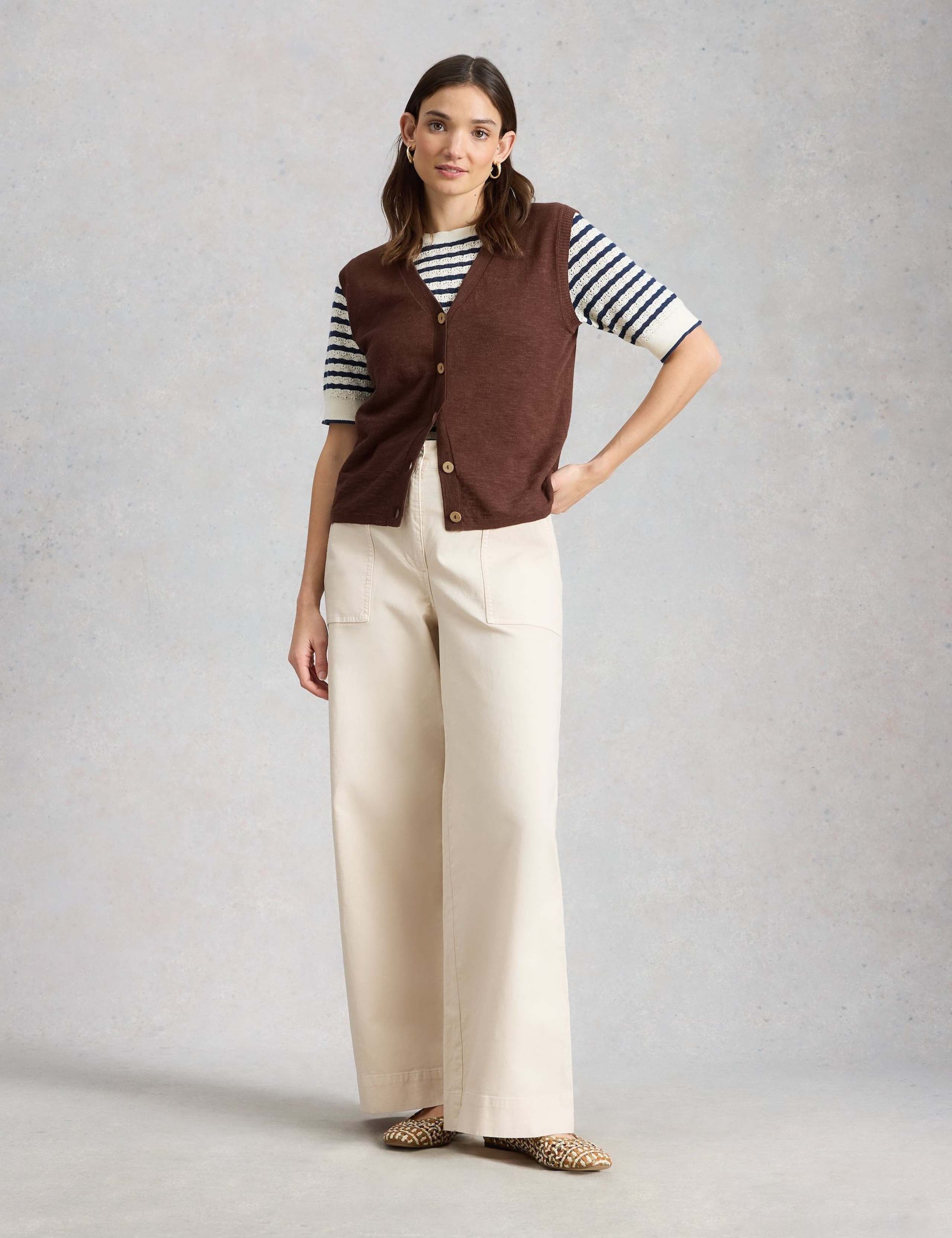 Cotton Rich V-Neck Knitted Vest 4 of 6