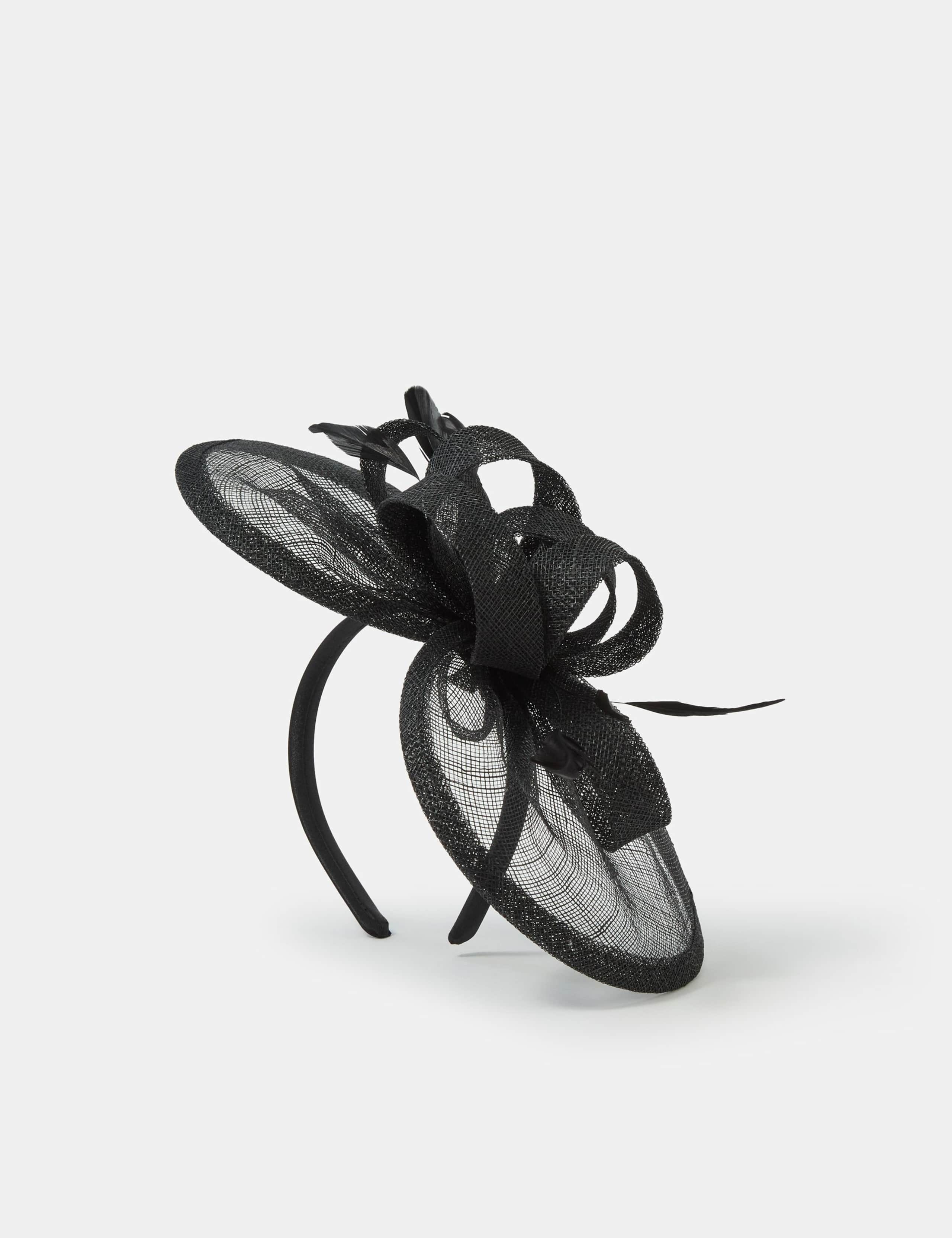 Bow Feather Disc Fascinator 1 of 4