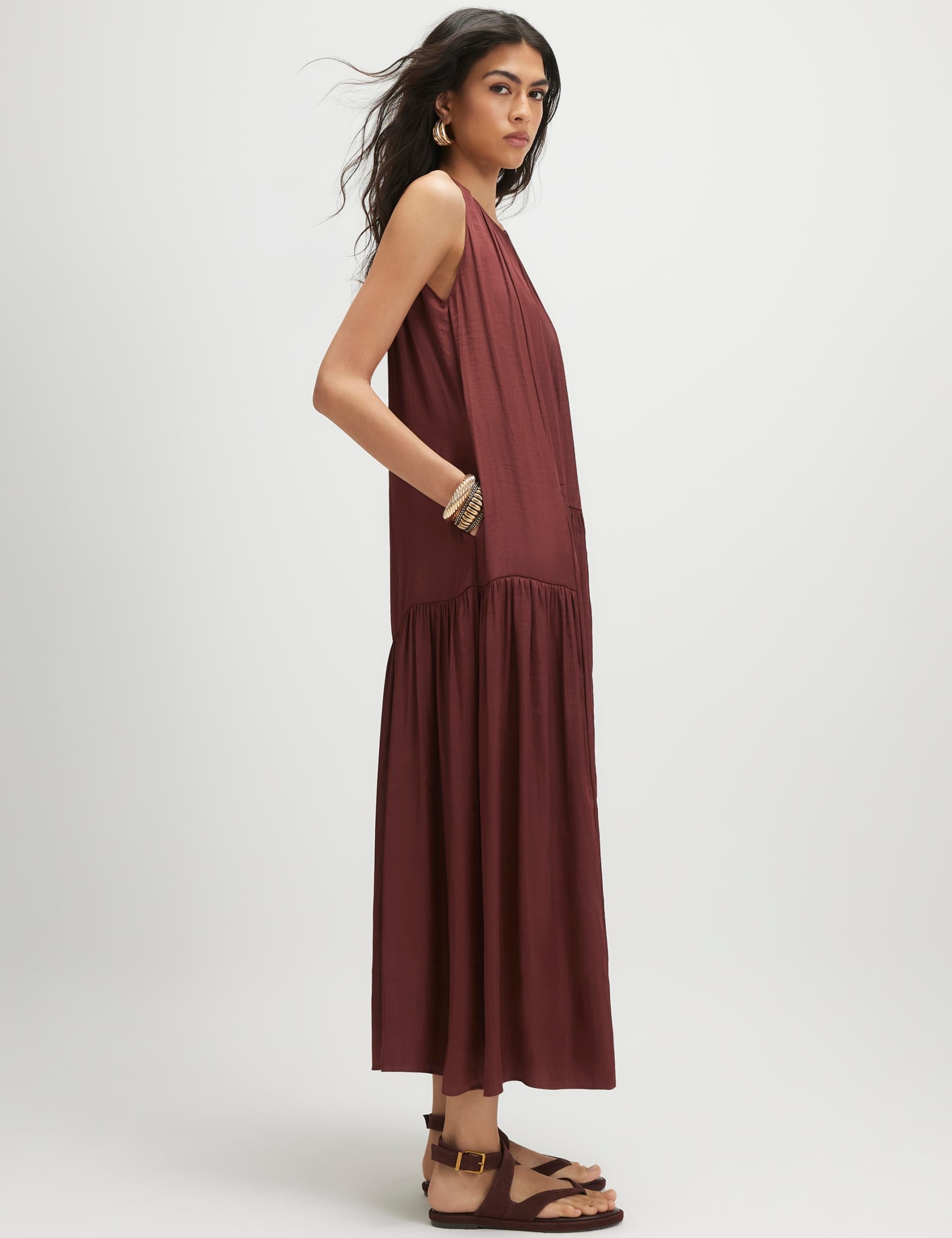Halter Neck Maxi Shift Dress 4 of 4