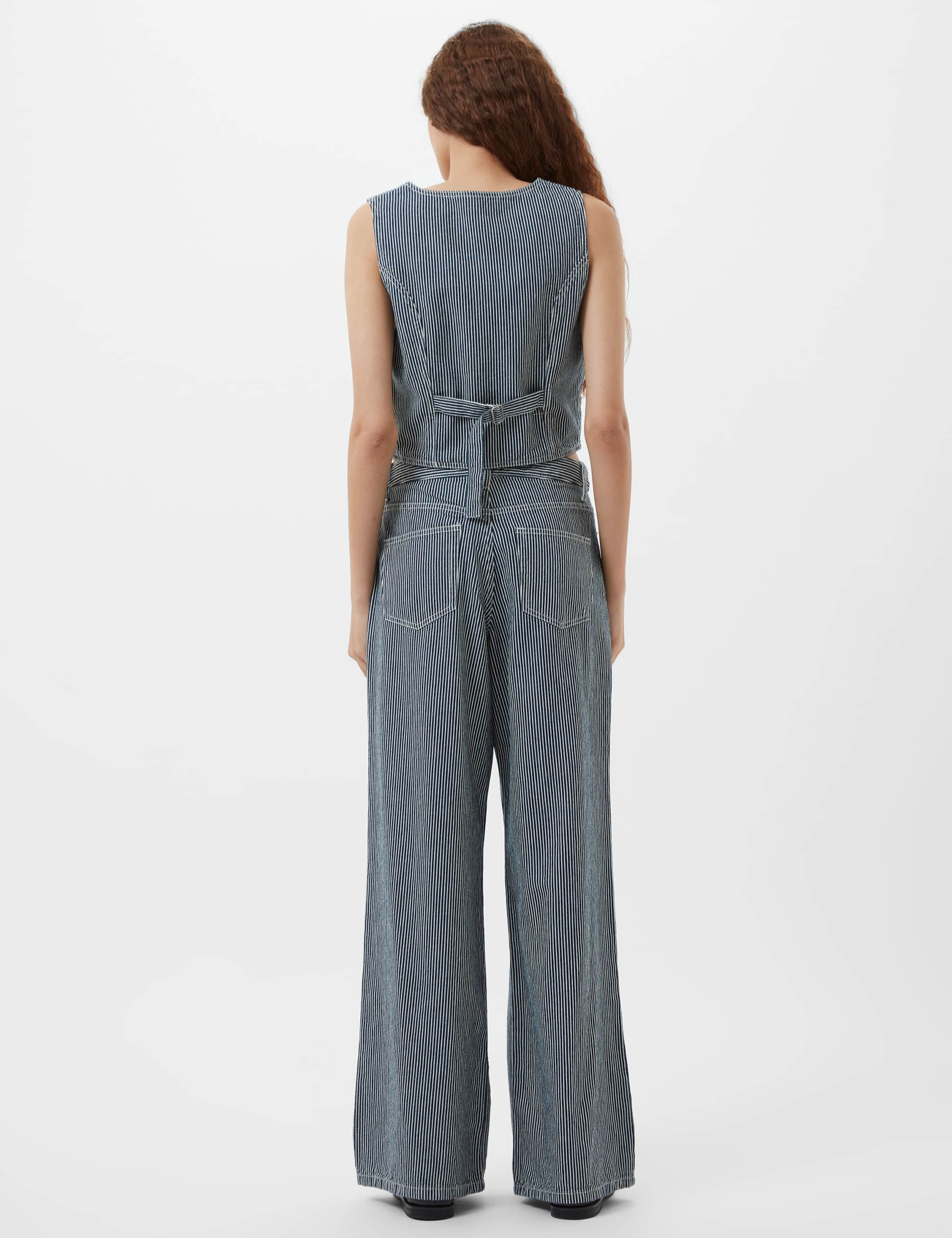 Denim Pinstripe Waistcoat 4 of 4