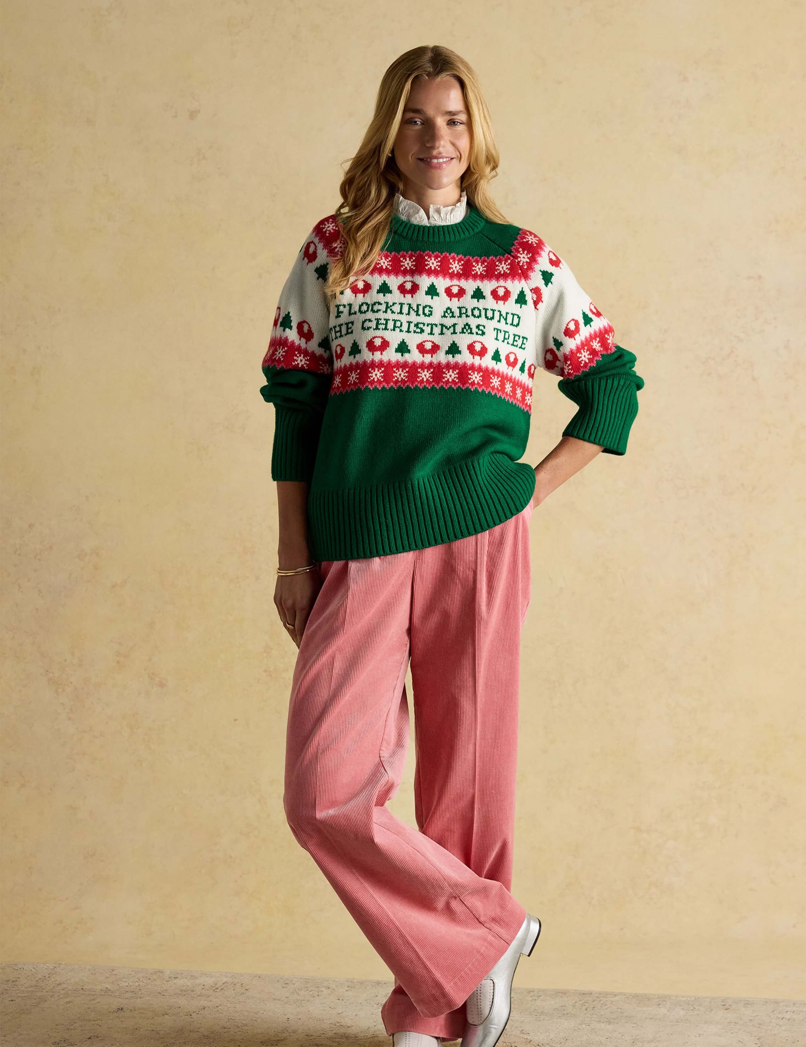 Embroidered Crew Neck Jumper with Wool 3 of 9