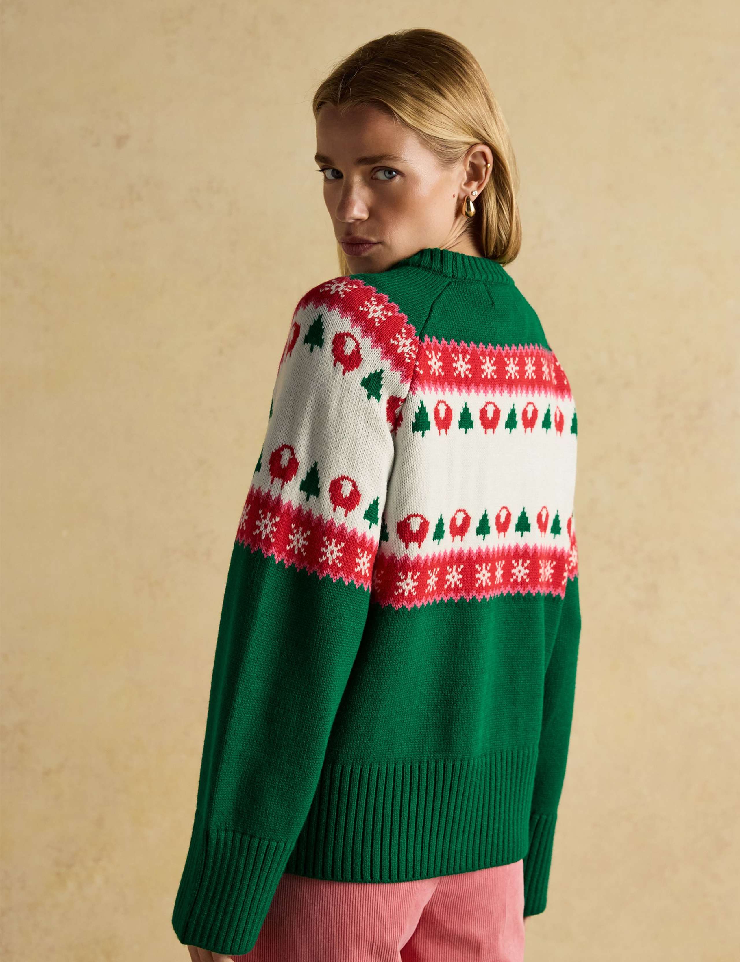 Embroidered Crew Neck Jumper with Wool 5 of 9