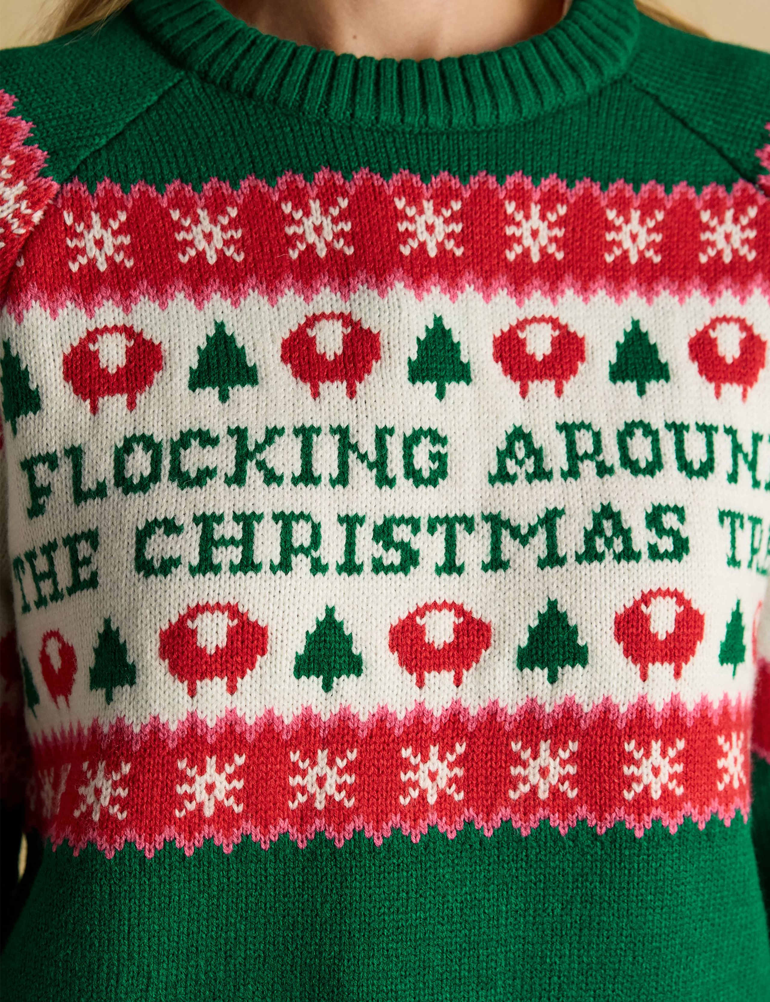 Embroidered Crew Neck Jumper with Wool 8 of 9